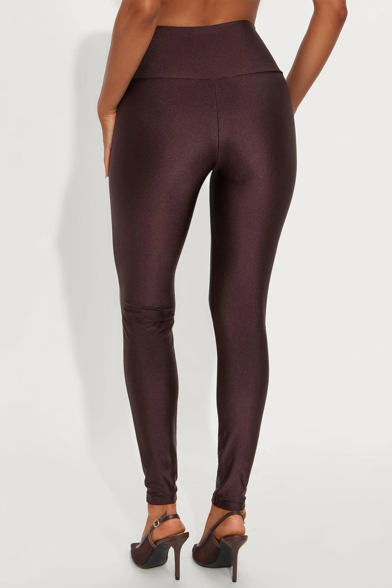 Brianne High Rise Leggings - Chocolate Female Product Image
