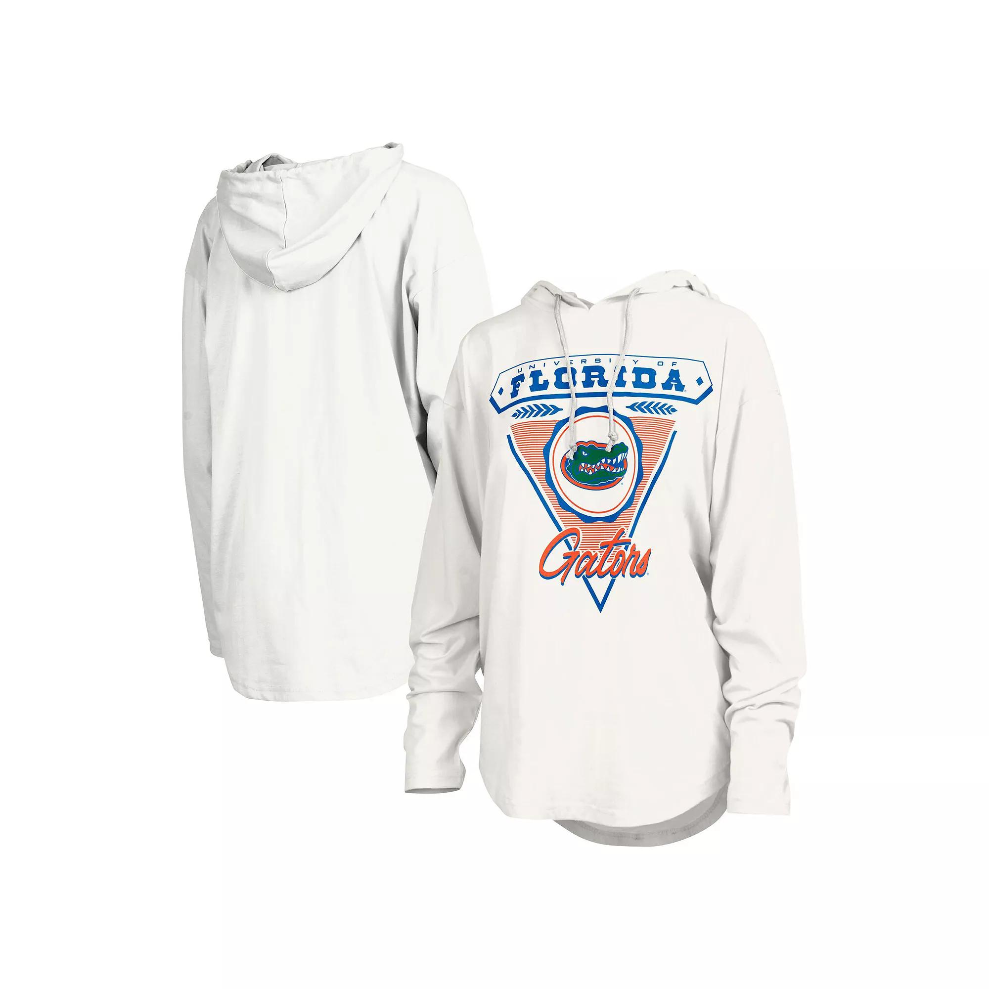 Women's Pressbox White Florida Gators San Bruno Hoodie Long Sleeve T-Shirt, Size: 2XL Product Image