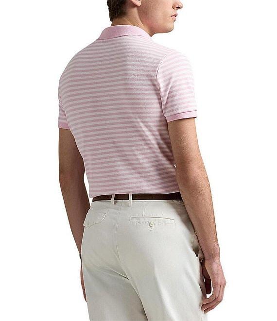 Polo Ralph Lauren Big & Tall Classic Fit Stripe Mesh Short Sleeve Polo Shirt Product Image