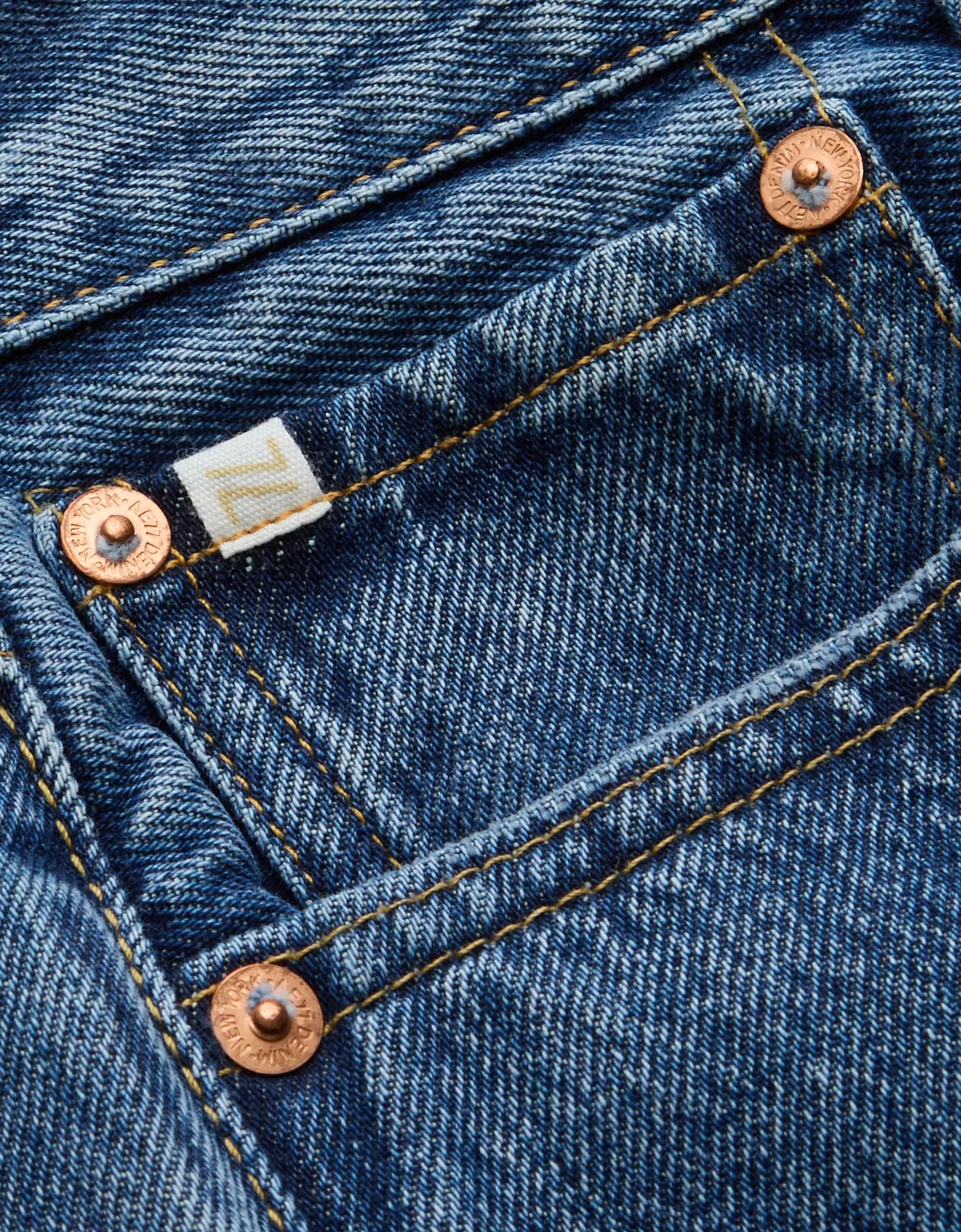 AE77 Premium Classic Long Denim Short Product Image