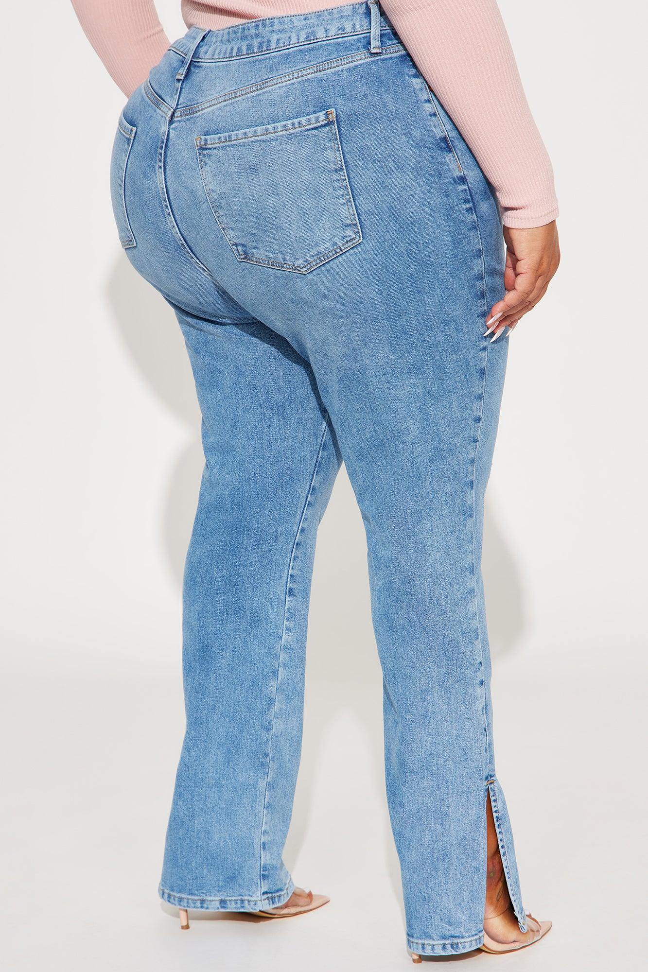 High Intensity Straight Leg Jeans - Medium Wash Product Image