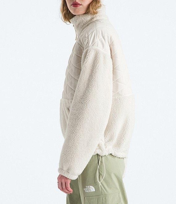 The North Face Cabin Fleece Knit Dropped Shoulder Full Zip Jacket Product Image