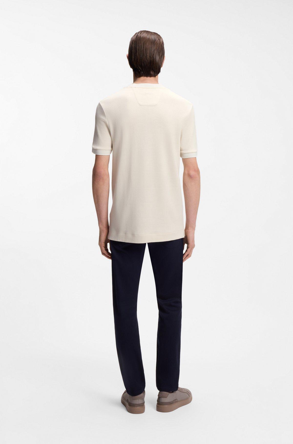 BOSS x ASTON MARTIN T-shirt in wool-cotton jacquard Product Image