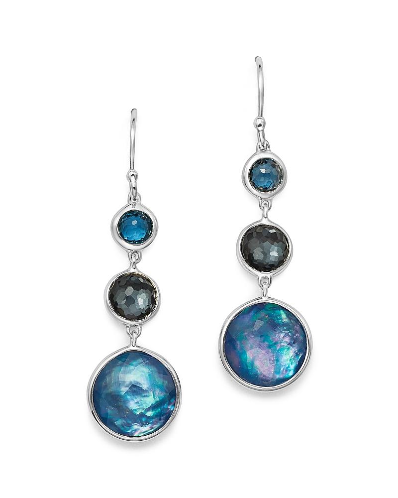 Lollipop Lollitini Sterling Silver & Multi-Stone Triple-Drop Earrings Product Image