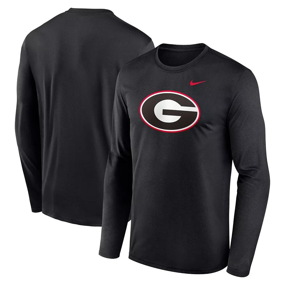 Men's Nike Black Georgia Bulldogs Primetime Primary Legend Long Sleeve T-Shirt, Size: XL Product Image