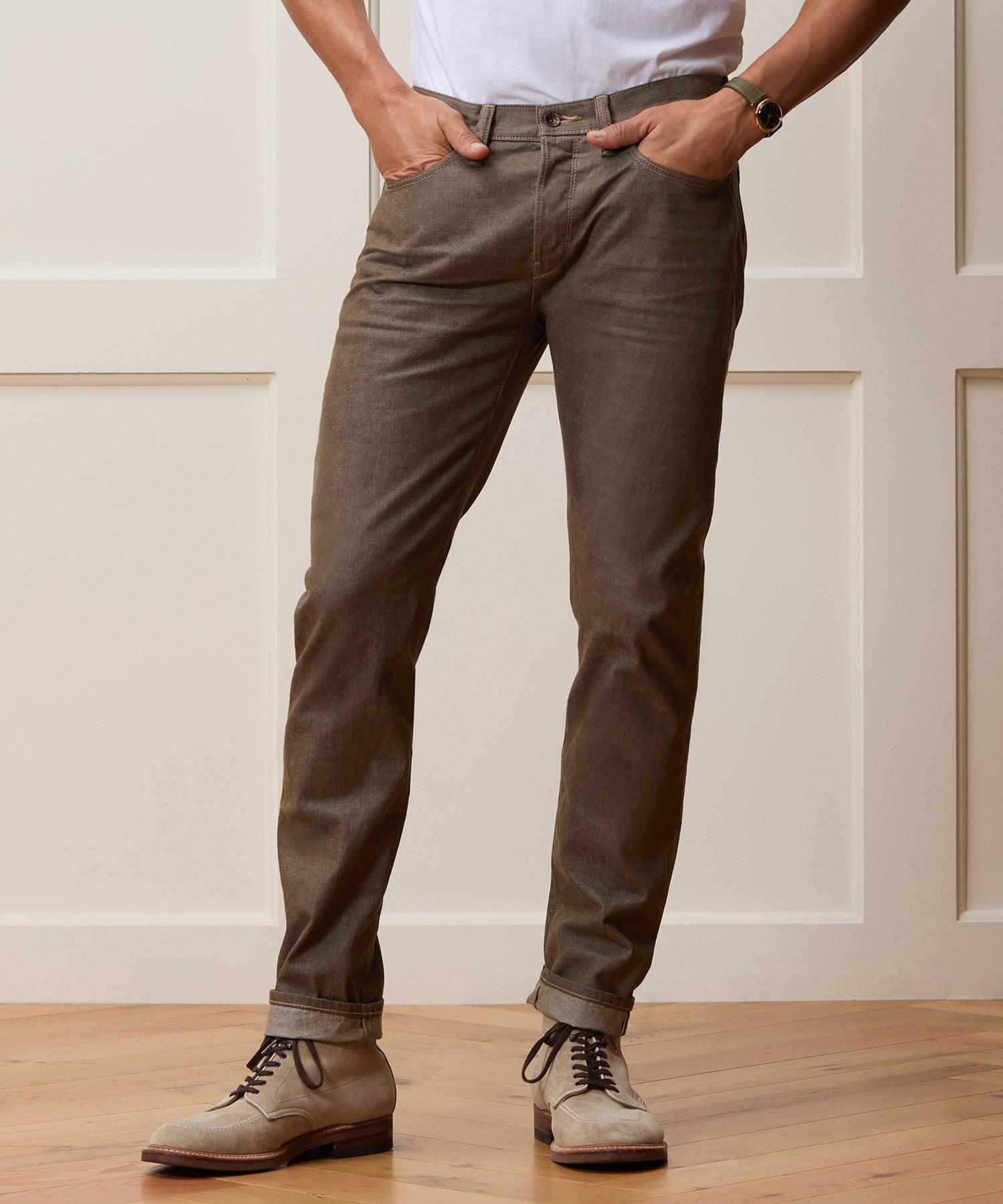 Slim Lightweight Japanese Selvedge Jean in Whiskey Product Image