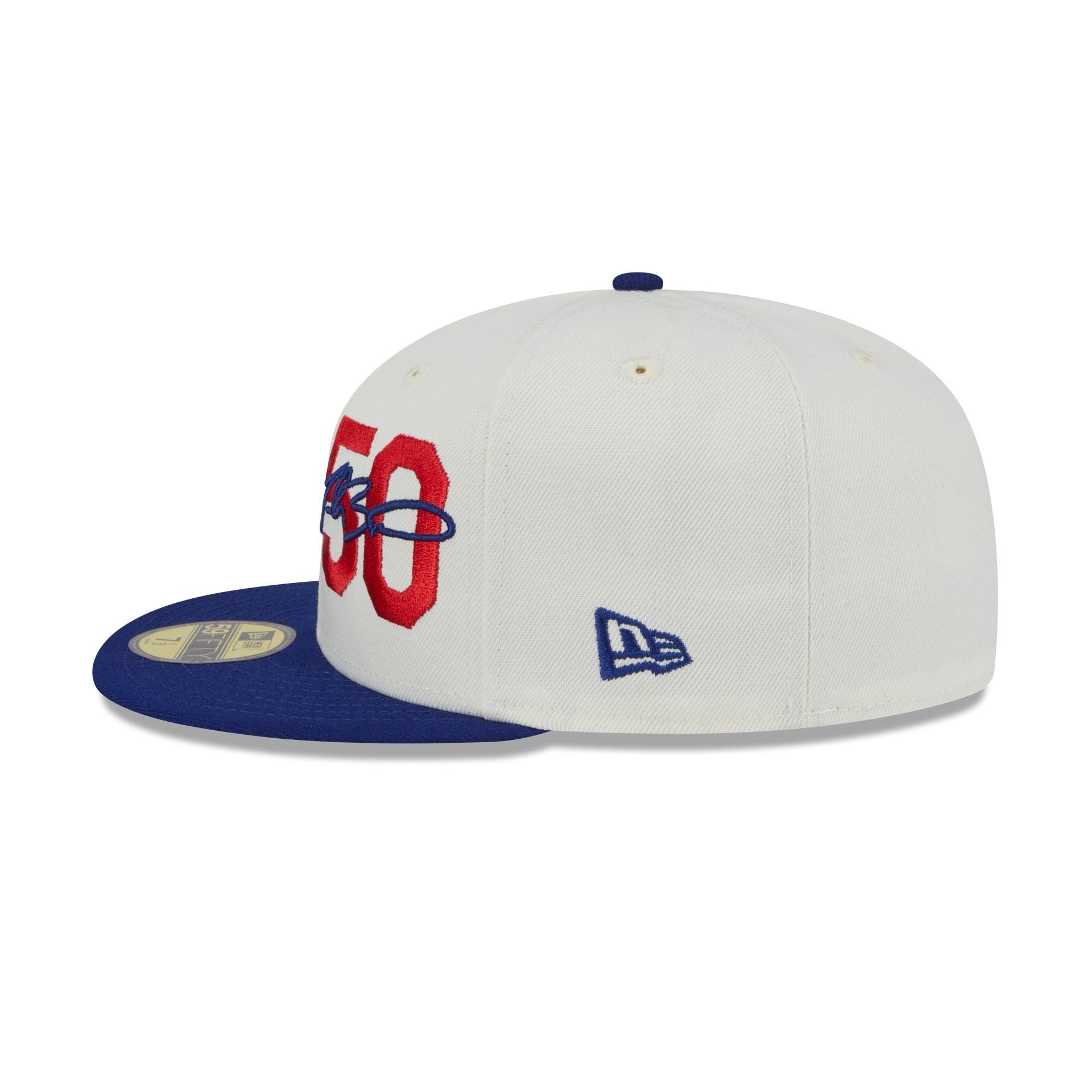 Los Angeles Dodgers Mookie Betts Chrome White 59FIFTY Fitted Hat Male Product Image