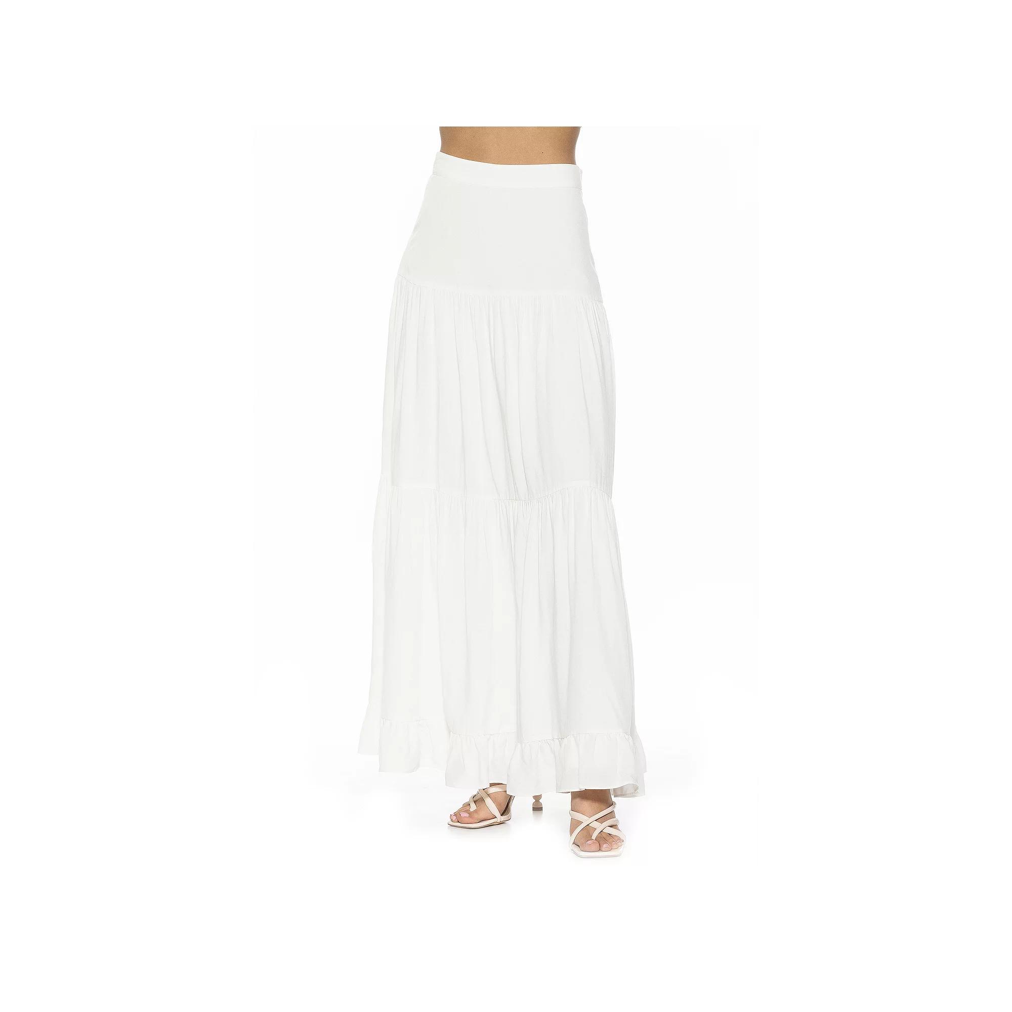 Women's ALEXIA ADMOR Halima Tiered Maxi Skirt,  Product Image