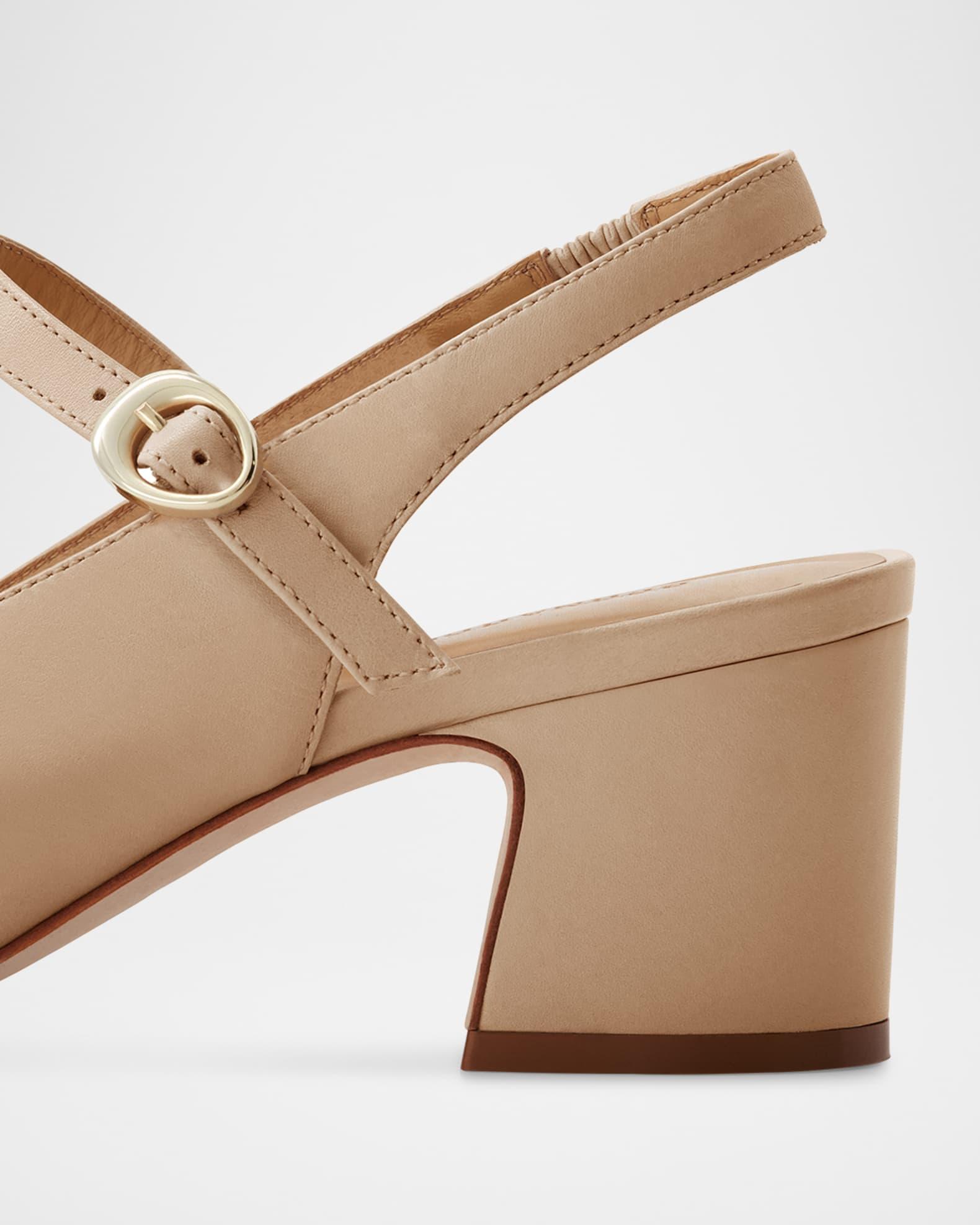 Bailen Leather Mary Jane Slingback Pumps Product Image