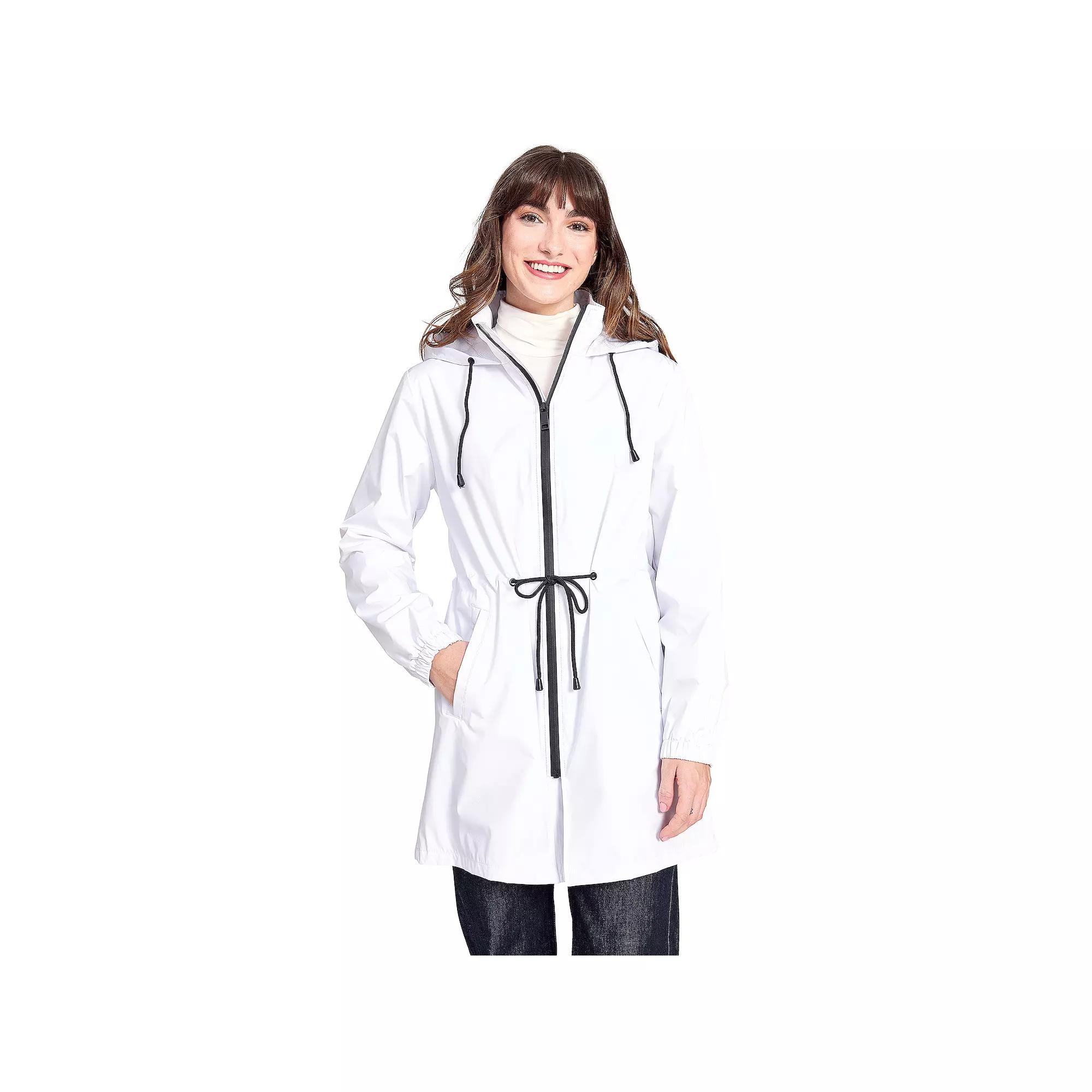 Women's Nine West Hooded Lightweight Anorak Rain Jacket,  Product Image