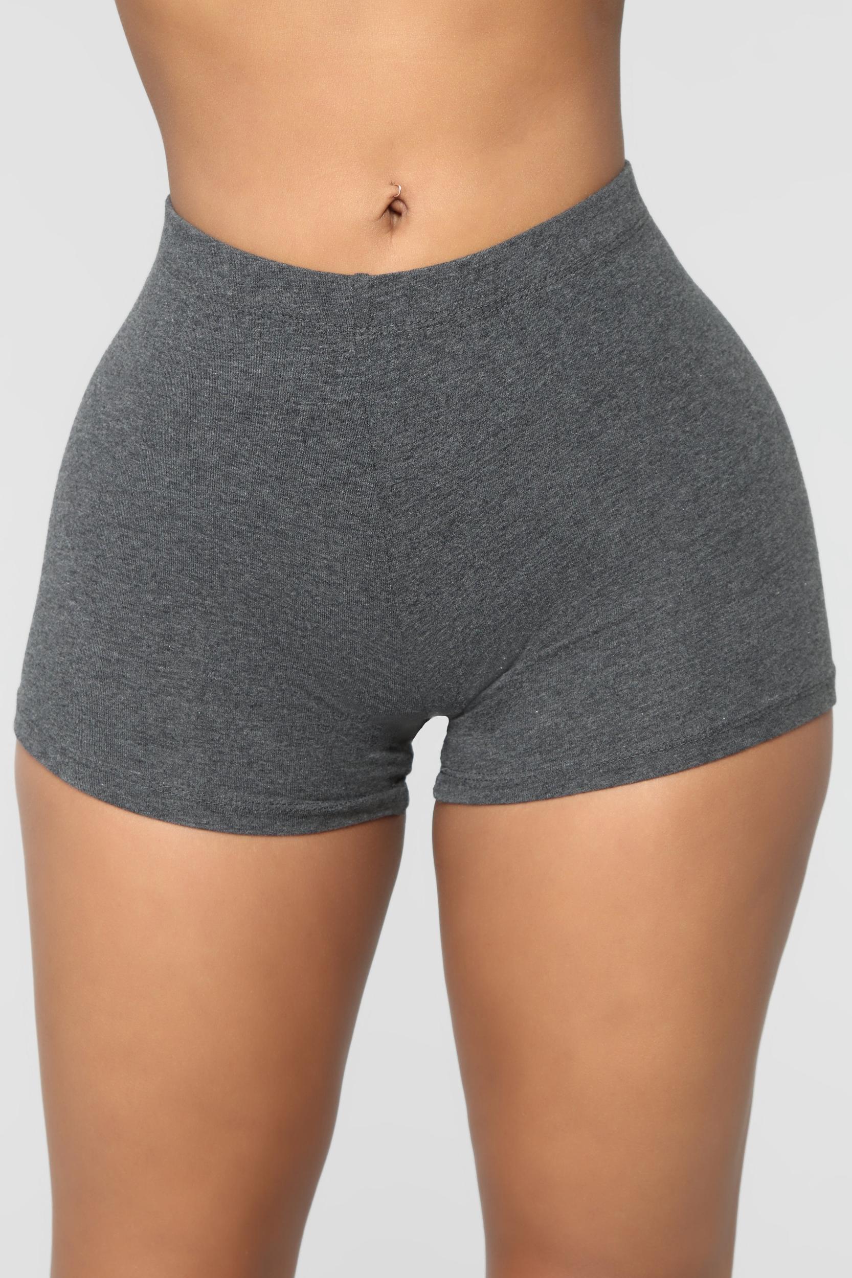 Plain Jane Mini Shorts - Charcoal Product Image