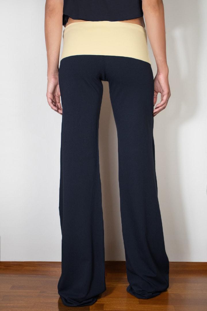 Wide-leg pants with cuffs Product Image