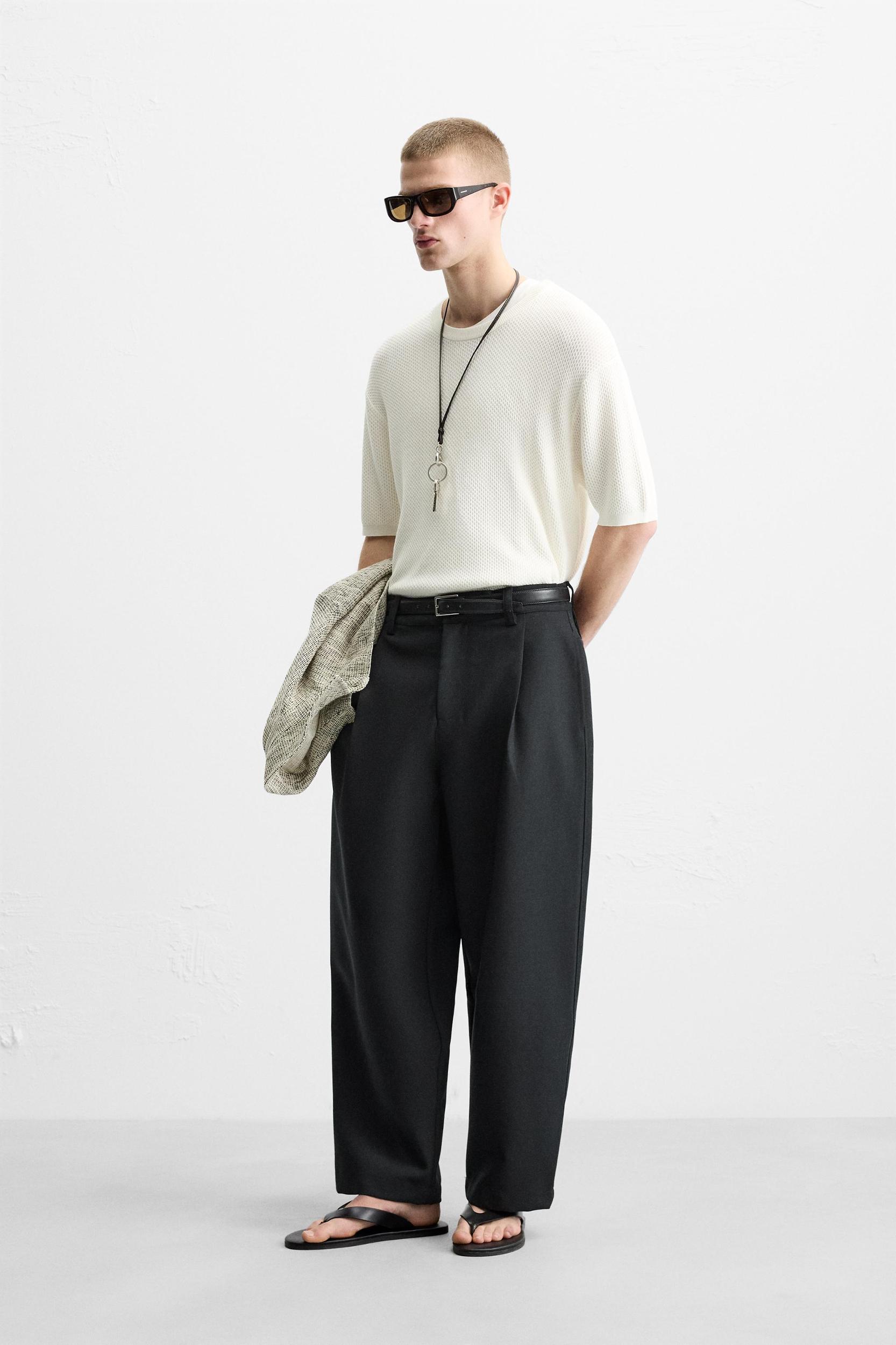 TEXTURED KNIT T-SHIRT Product Image