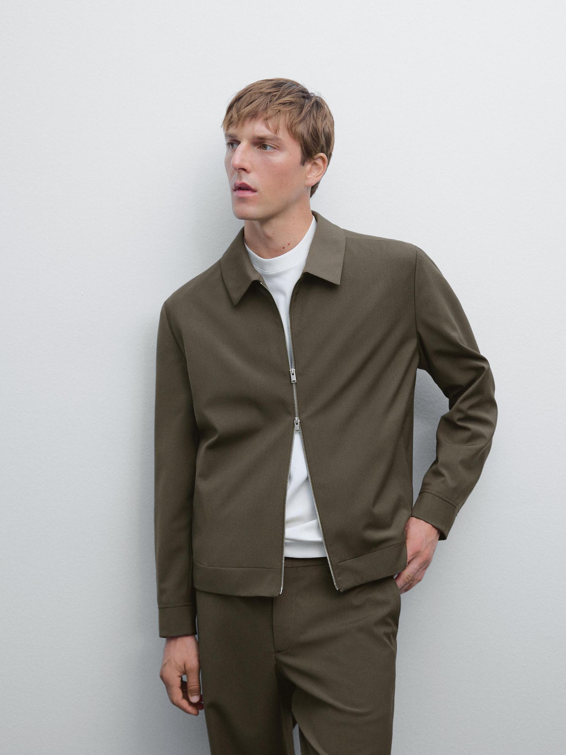 Total look wool blend jacket Product Image