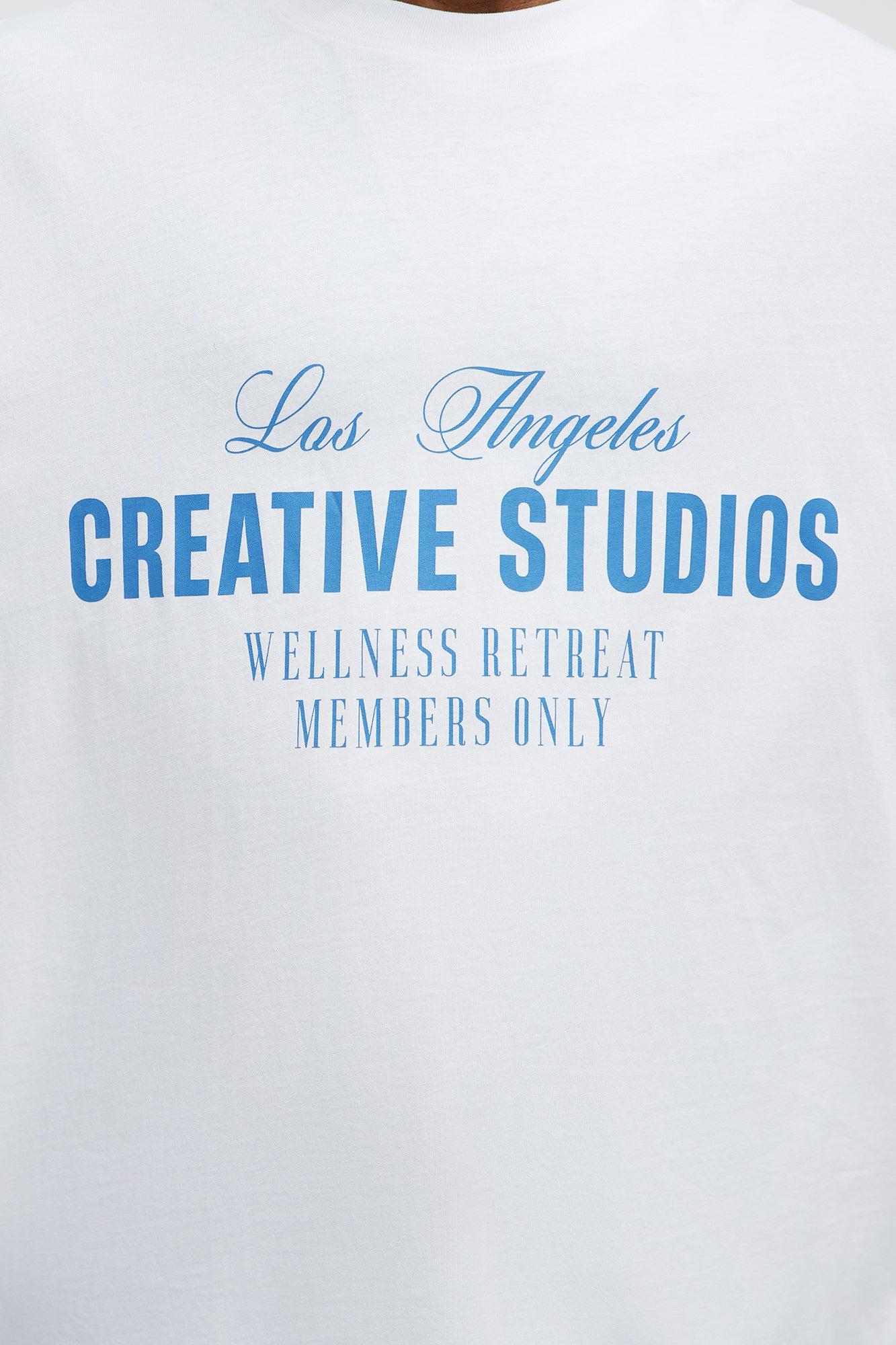 LA Creative Studios Oversized Short Sleeve Tee - White Male Product Image