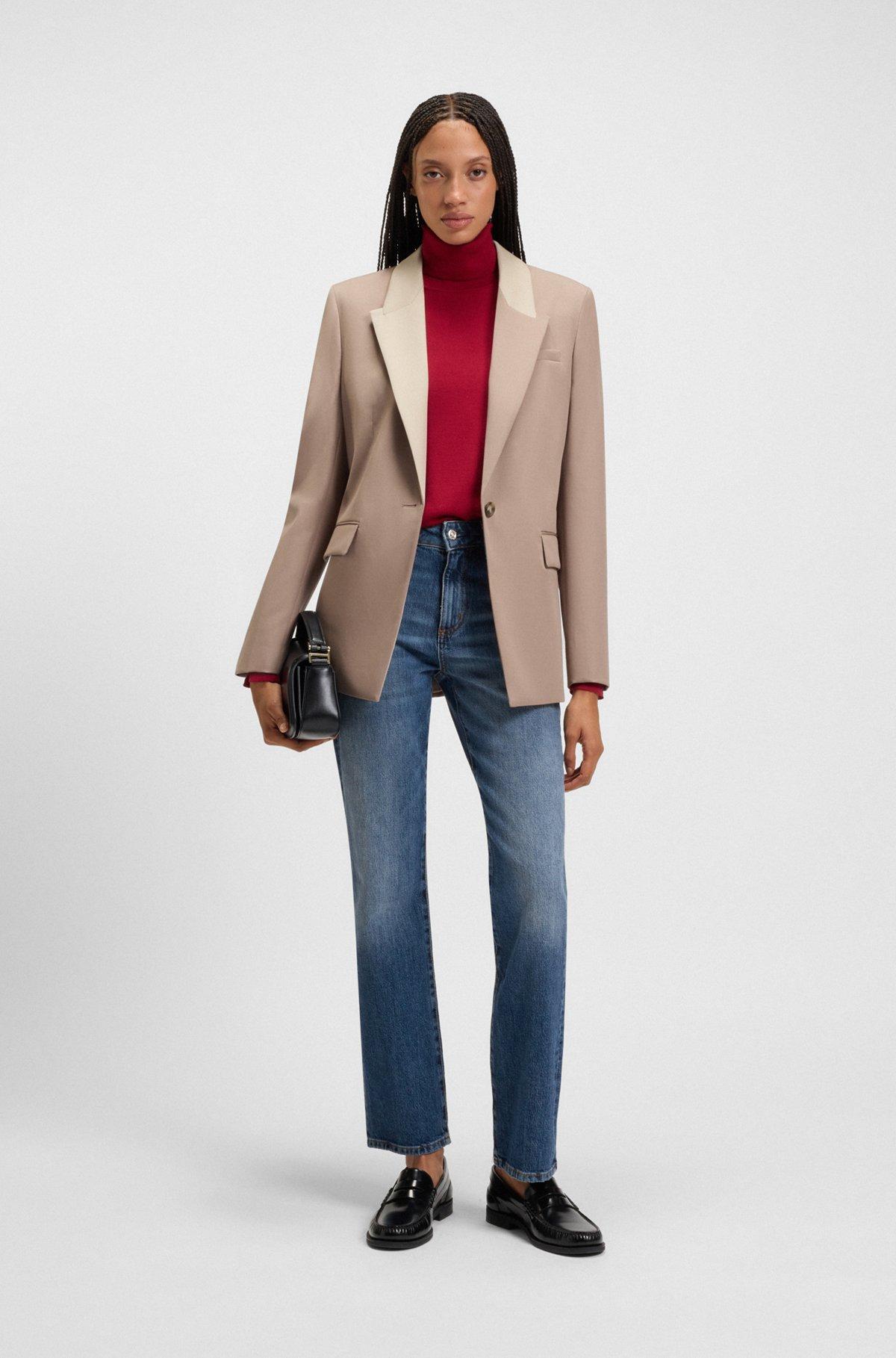 Slim-fit jeans in blue comfort-stretch denim Product Image