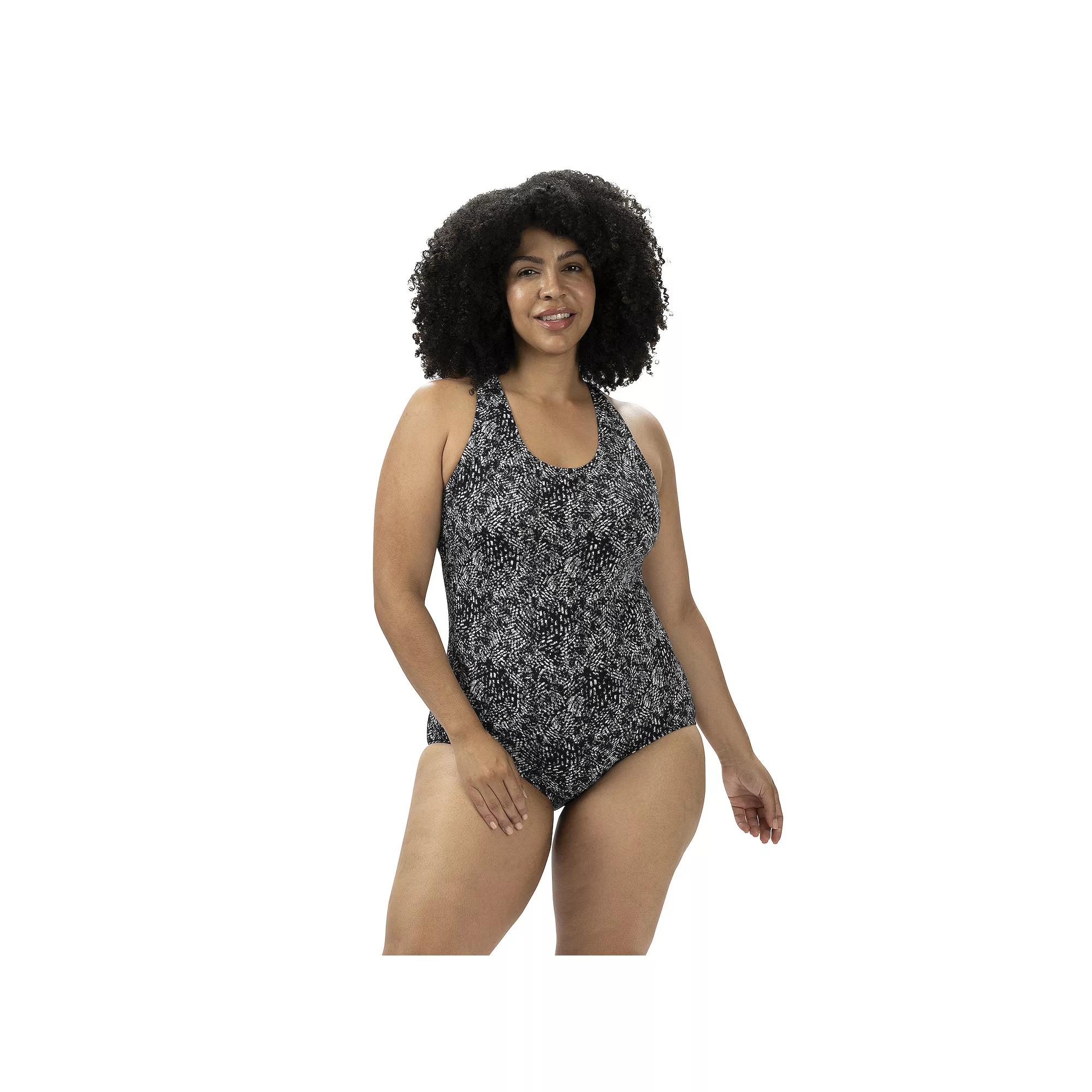 Women's Dolfin Aquashape Printed Lap One-Piece Swimsuit,  Product Image