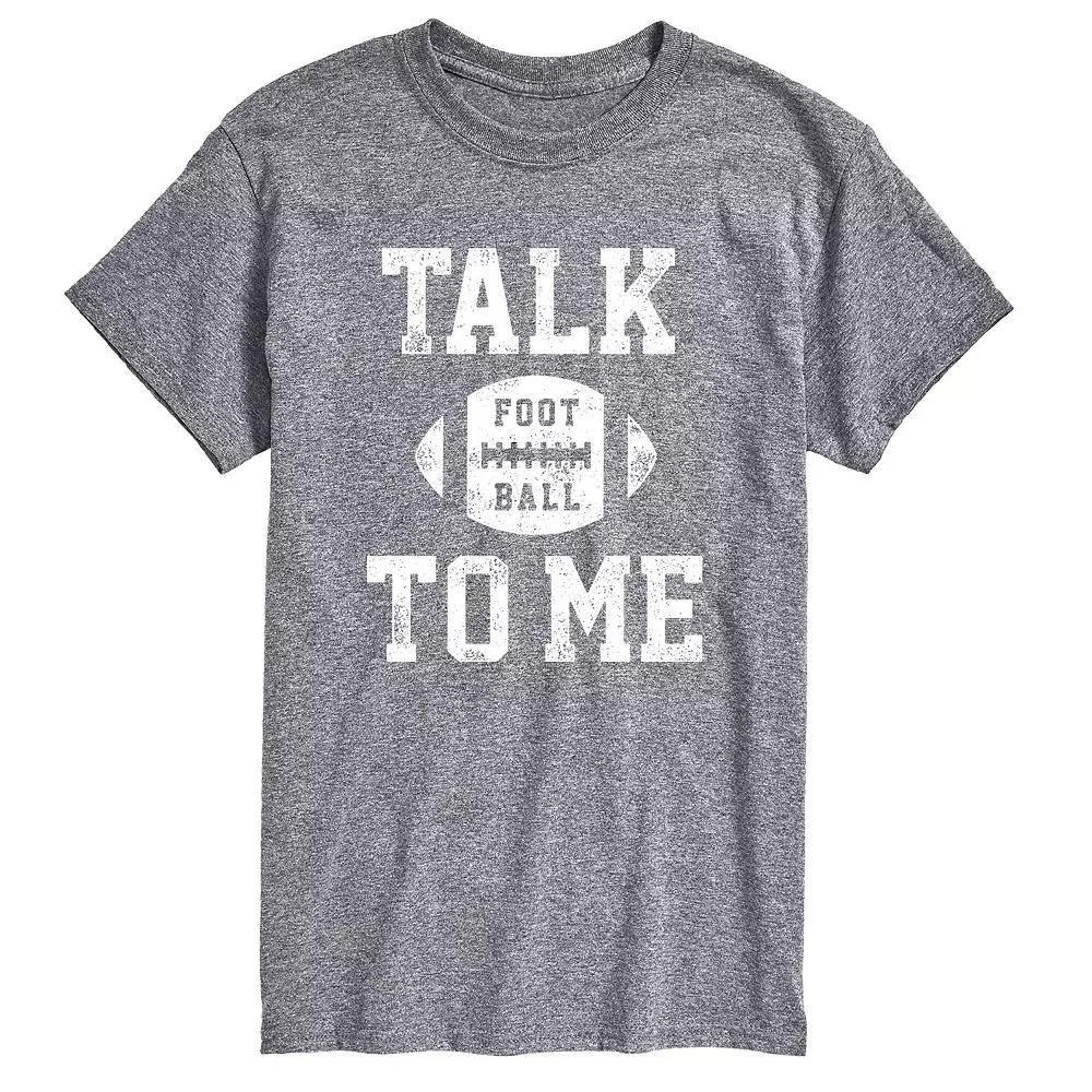 Big & Tall Talk Football To Me Tee, Men's,  Product Image