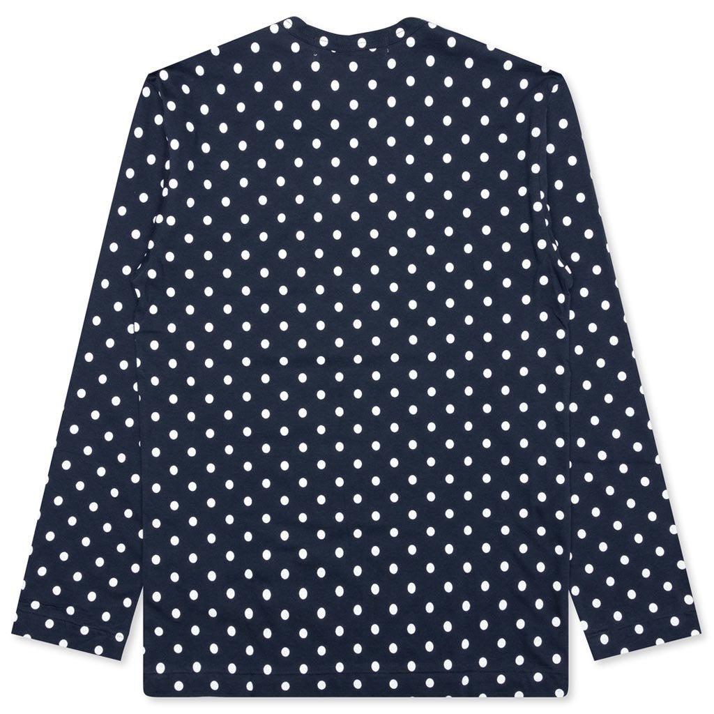 Women's Polka Dot L/S T-Shirt - Navy Female Product Image
