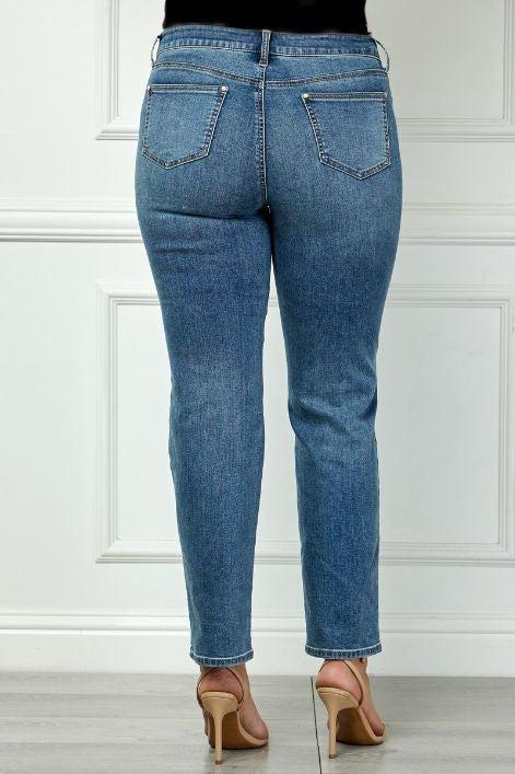 Westport Signature Straight Leg Pearl Rivet Denim Jeans Product Image