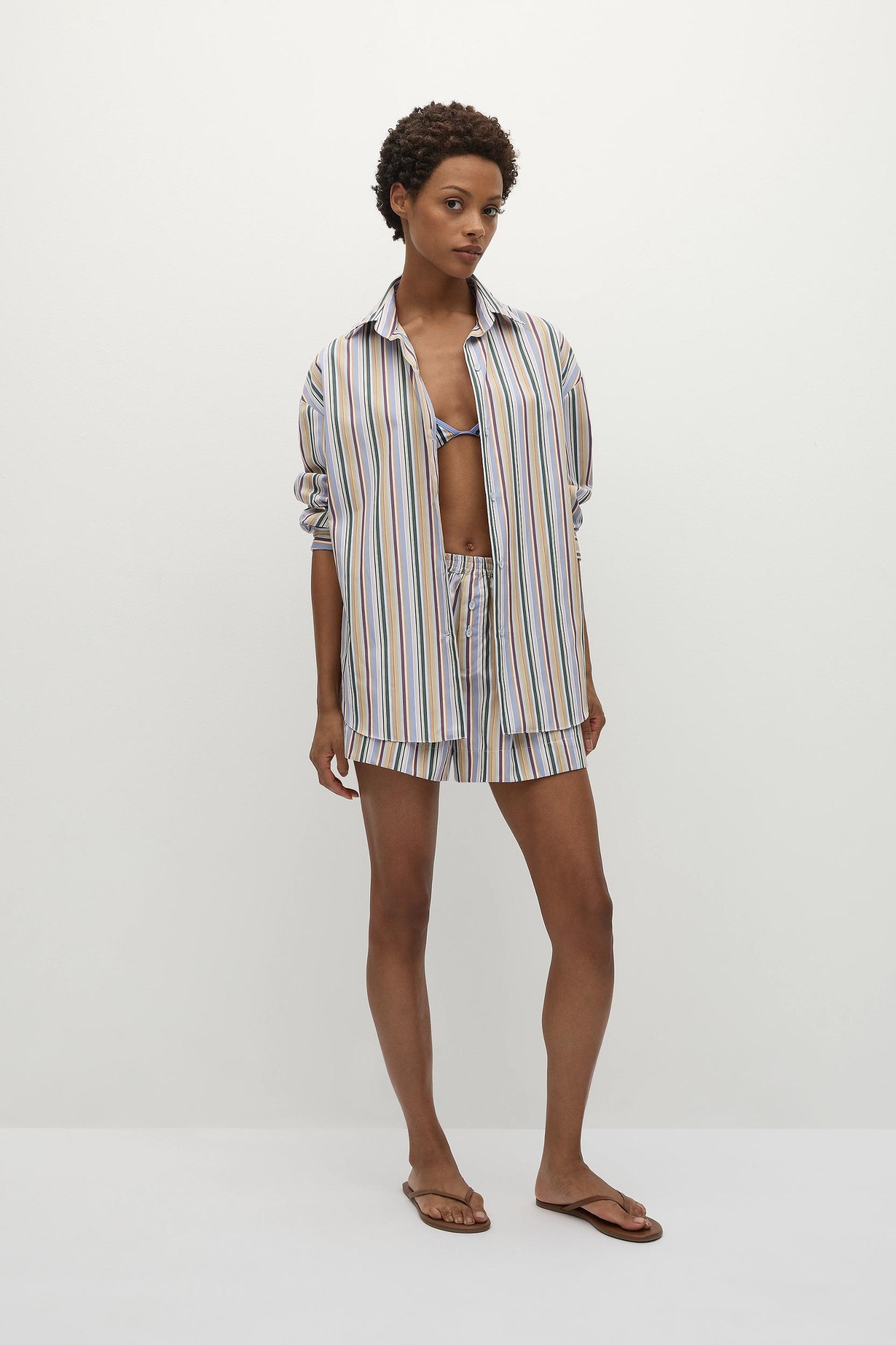 Adra Bikini Bottom Sifnos Stripe - Final Sale Product Image