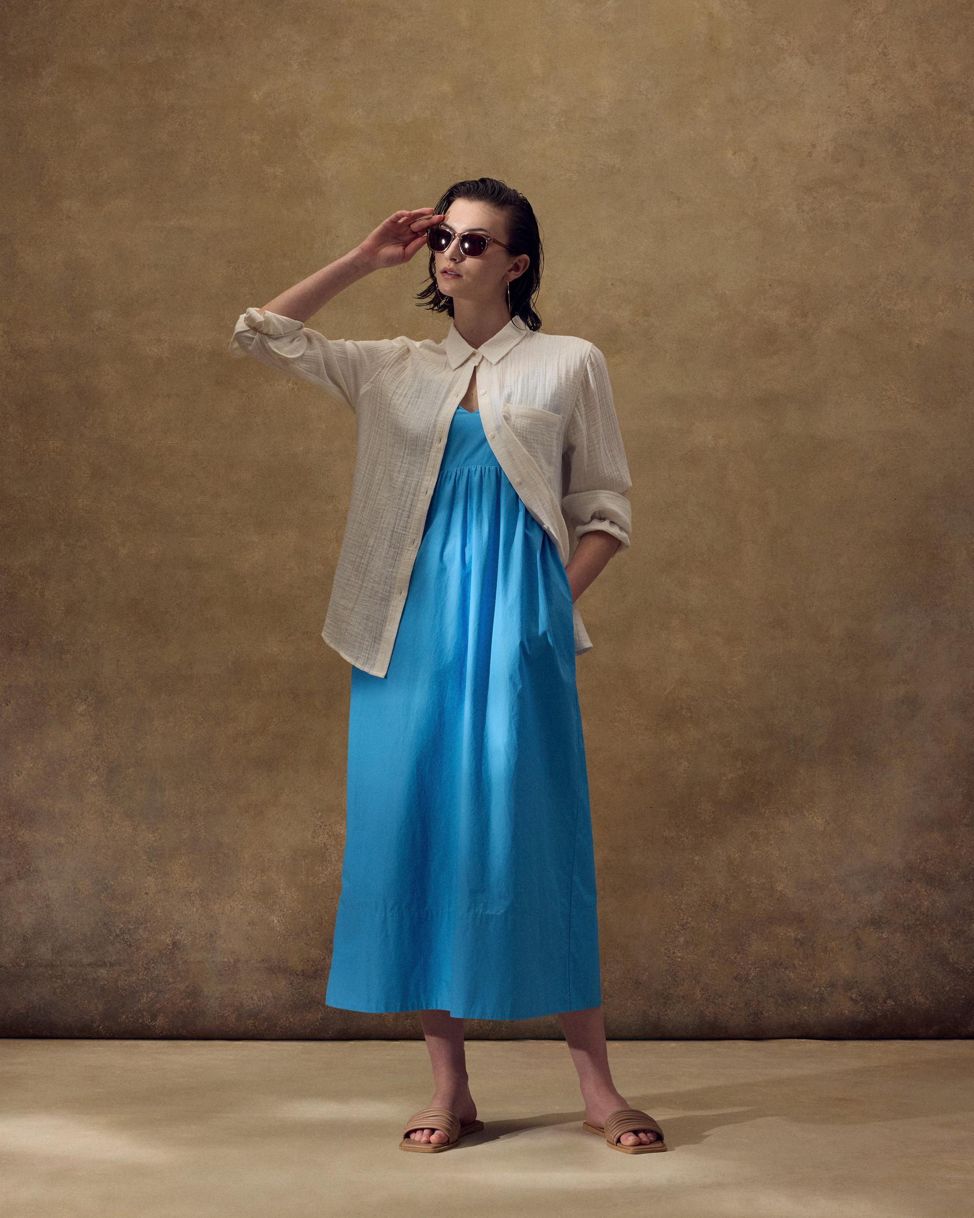 Quince | Women's Sleeveless Maxi Dress Organic Cotton Product Image