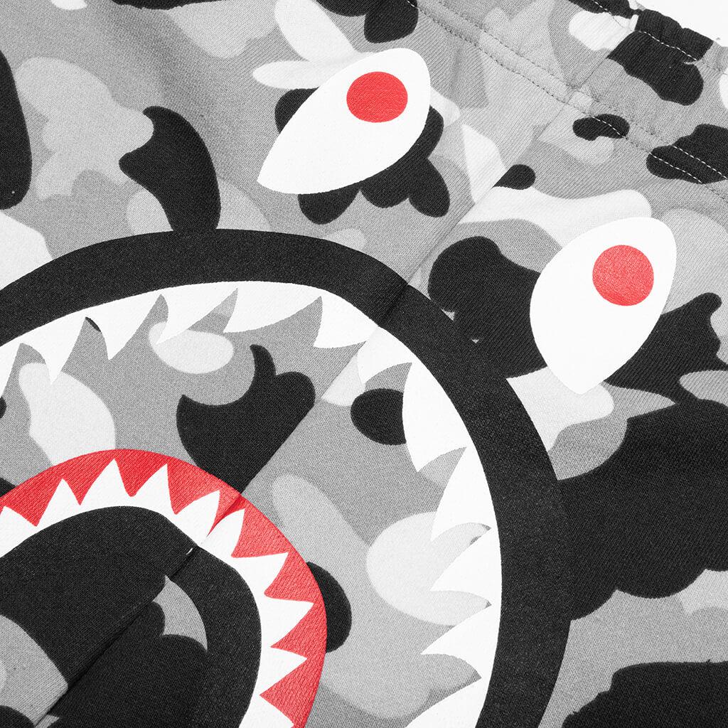 1ST Camo Shark Regular Fit Sweat Shorts - Gray Male Product Image