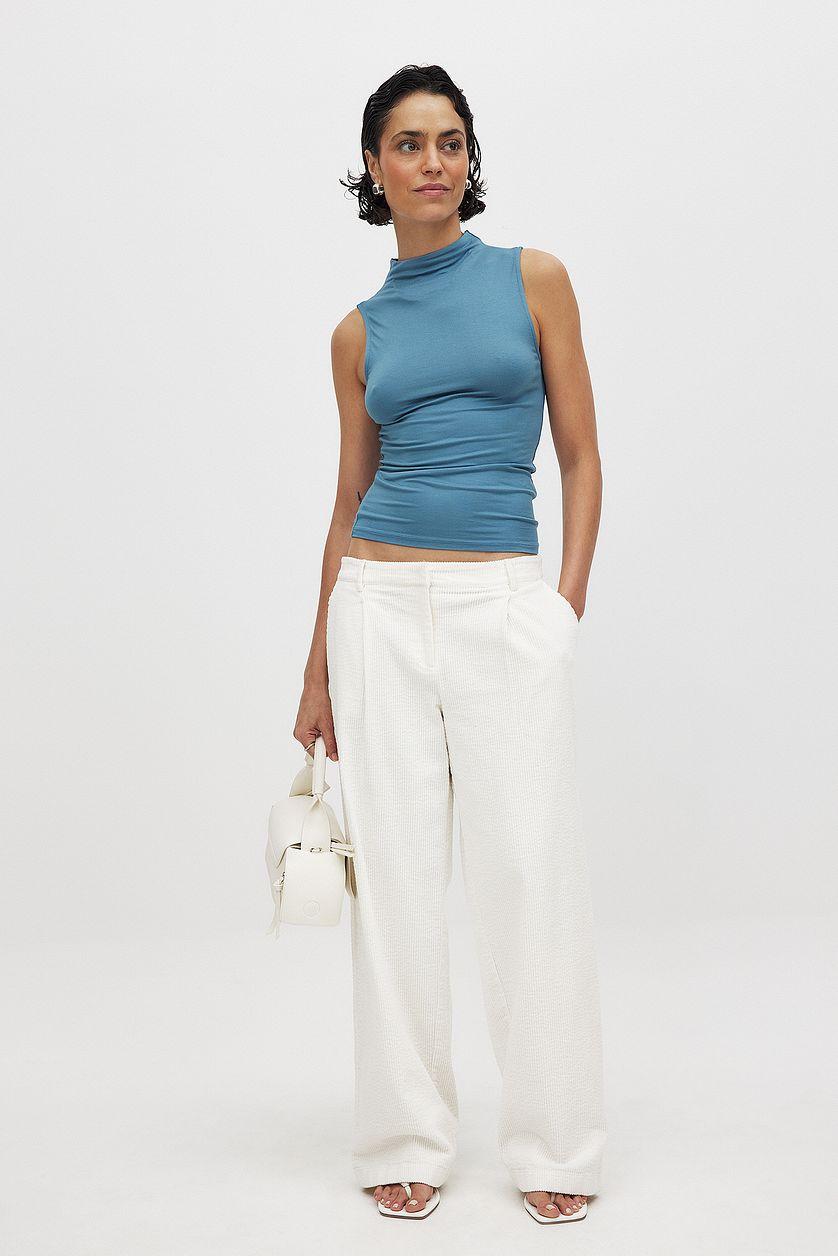 Soft Line Funnel Neck Top Product Image