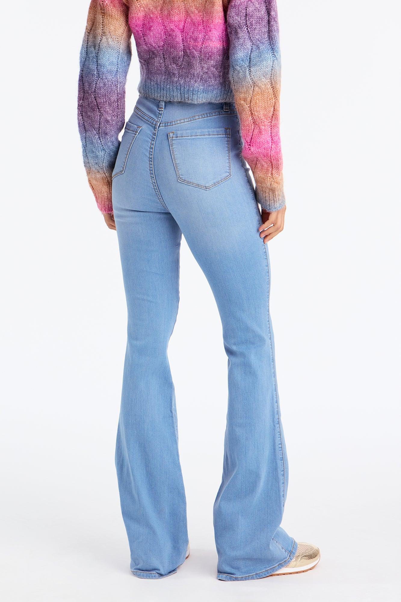 Tall Deep In My Soul Flare Jeans - Light Wash Female Product Image