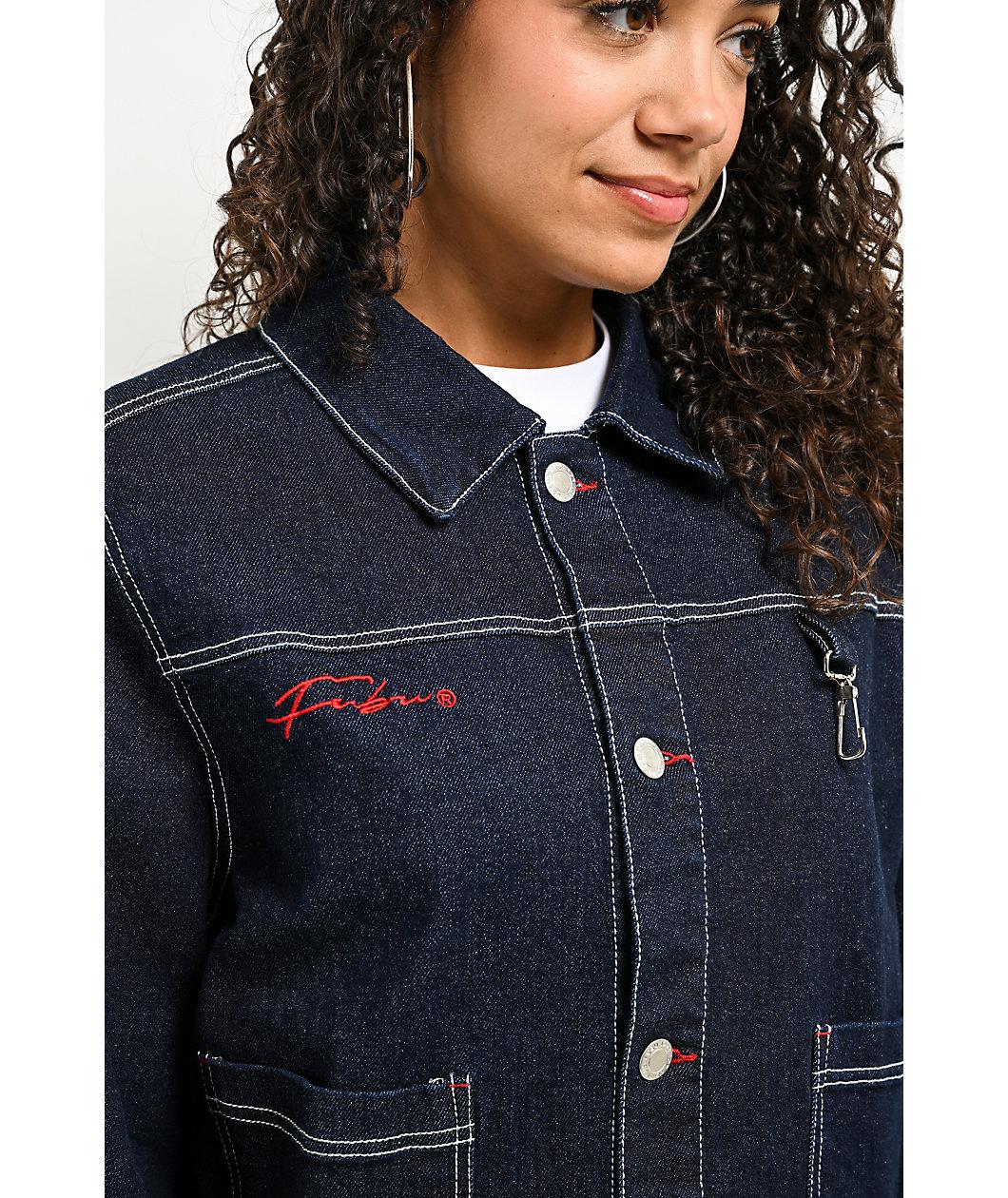FUBU Classic Dark Blue Denim Jacket Product Image