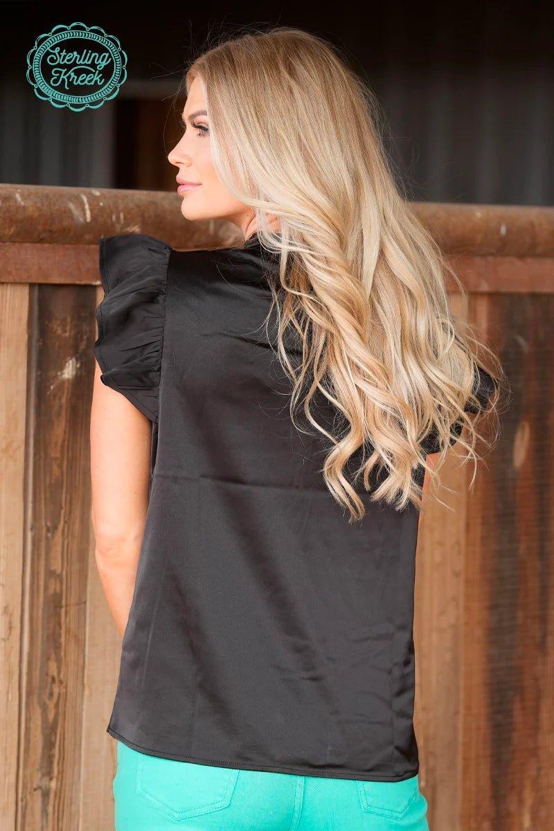 Black Babydoll Top Product Image