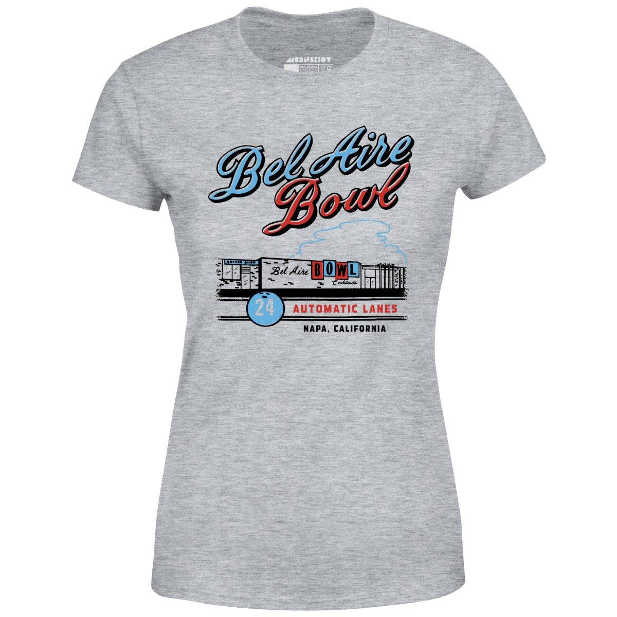 Bel Aire Bowl - Napa, CA - Vintage Bowling Alley - Women's T-Shirt Female Product Image