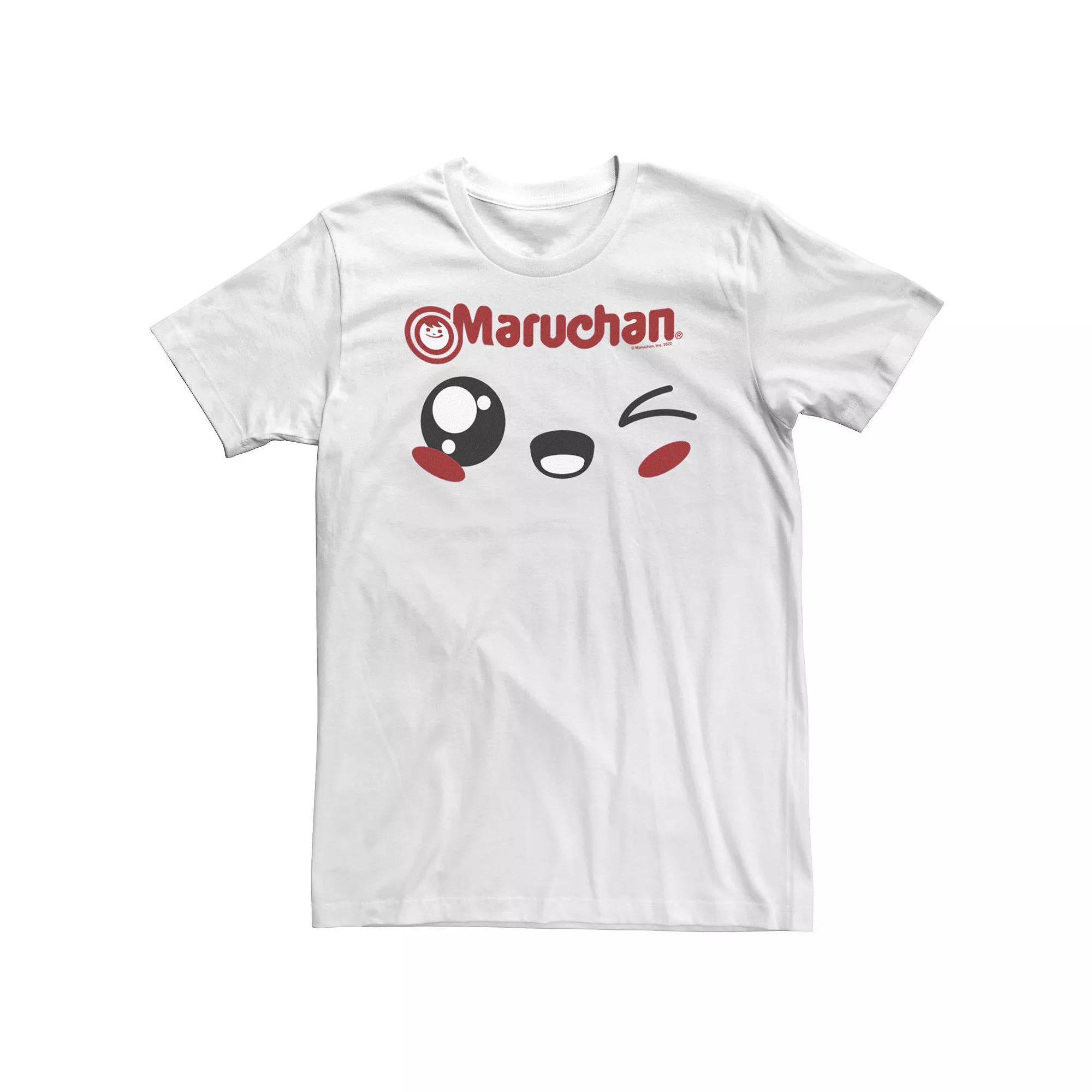 Big & Tall Maruchan Winking Chibi Face Tee, Men's, Size: 5XL, White Product Image