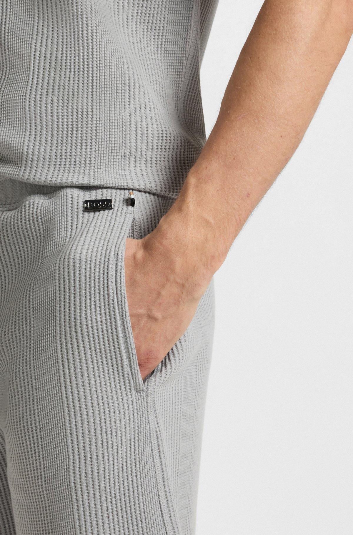 Cotton-blend shorts in knitted jacquard Product Image