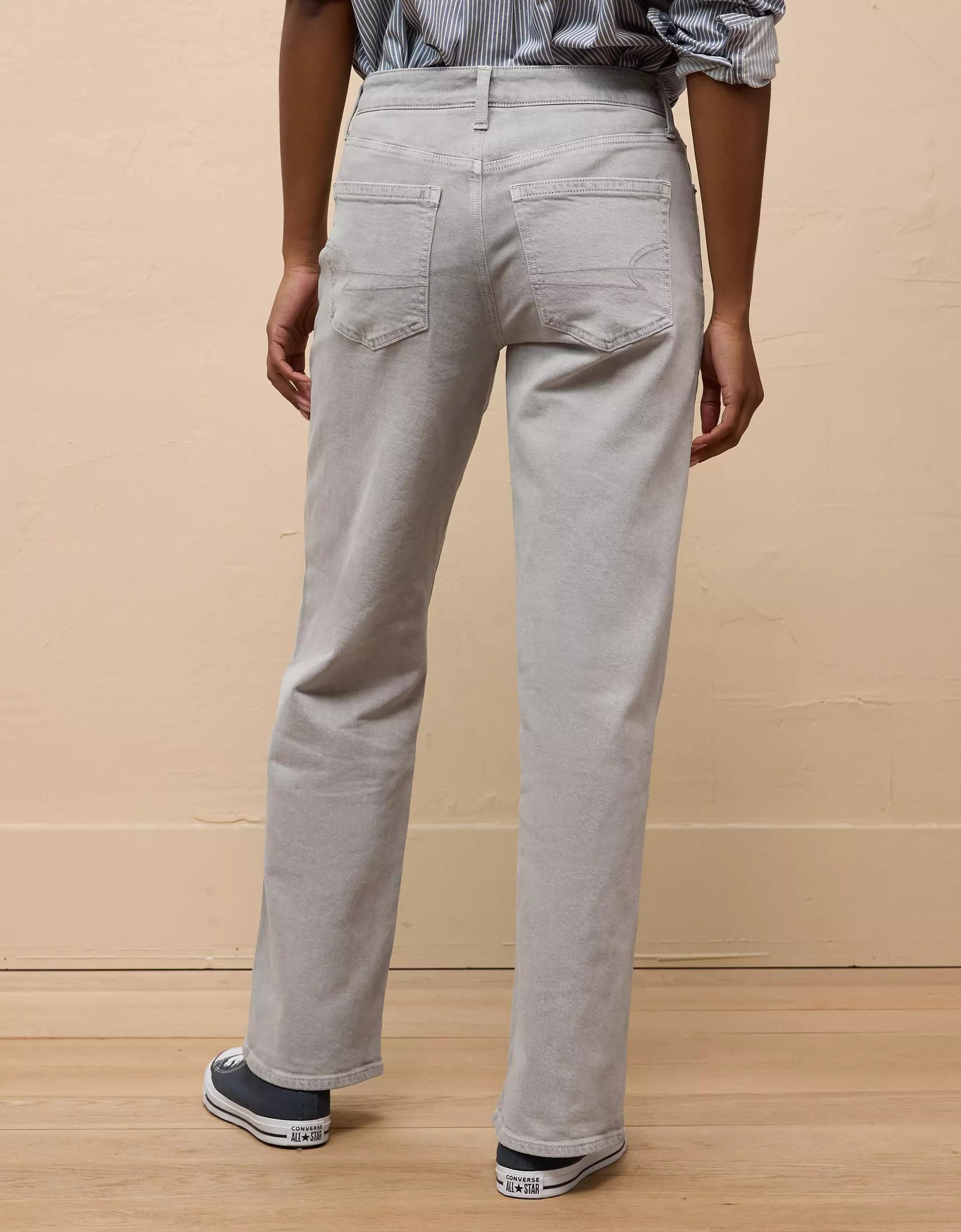 AE Stretch High-Waisted Stovepipe Jean Product Image