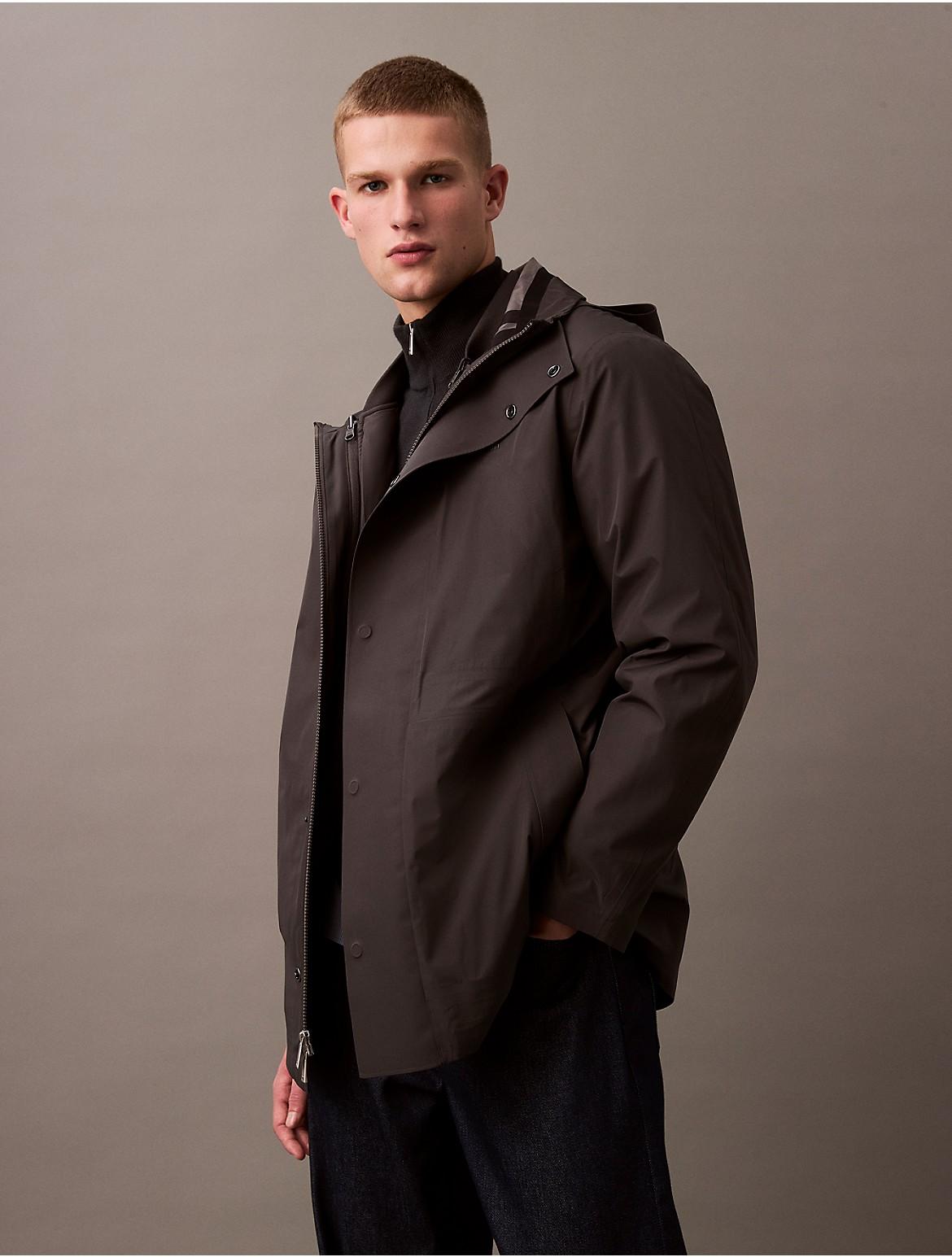 Calvin Klein Men's 3-in-1 Mid Length Jacket - Grey - M Product Image