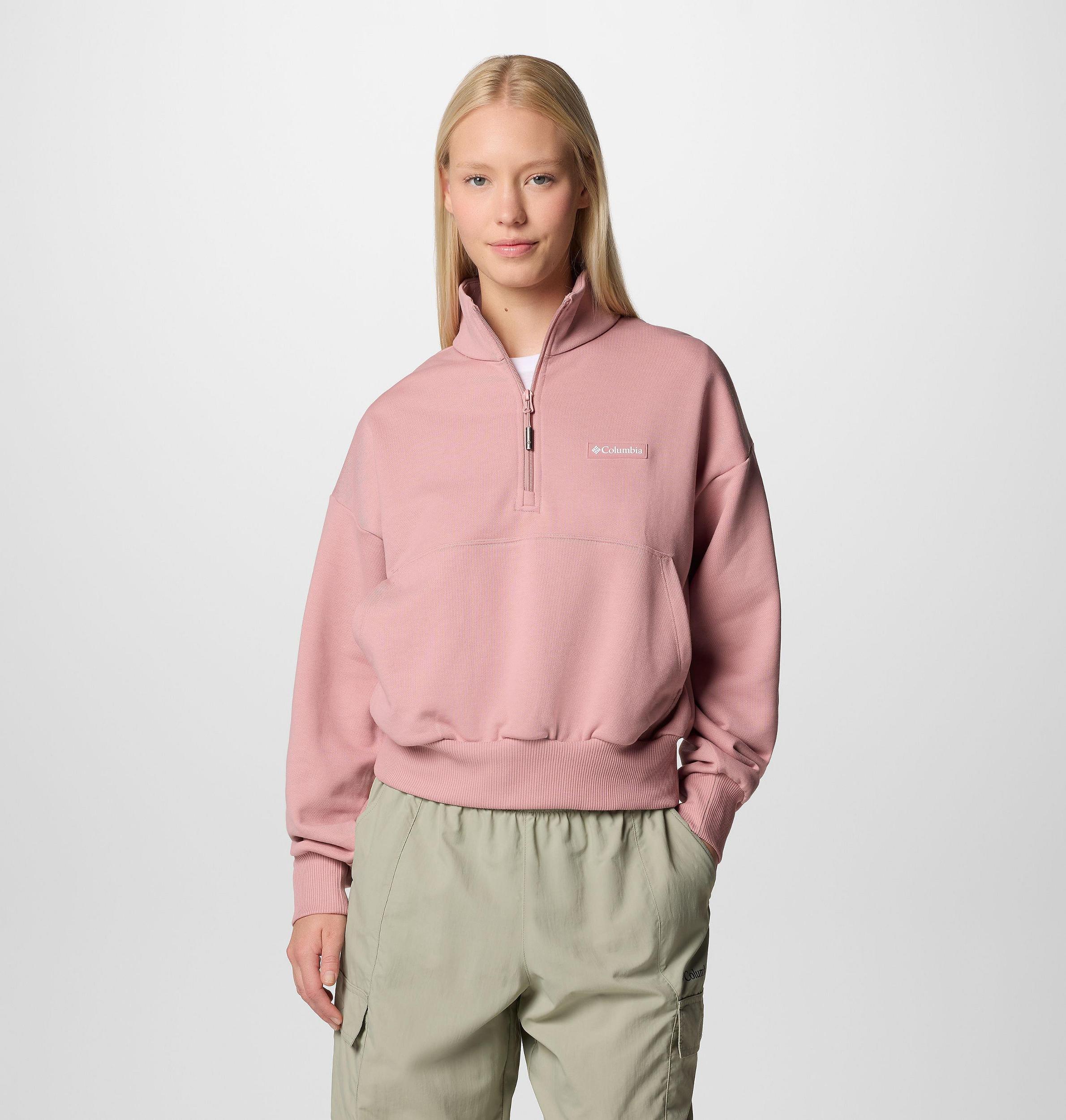 Columbia Womens Marble Canyon French Terry Quarter Zip Pullover- Product Image