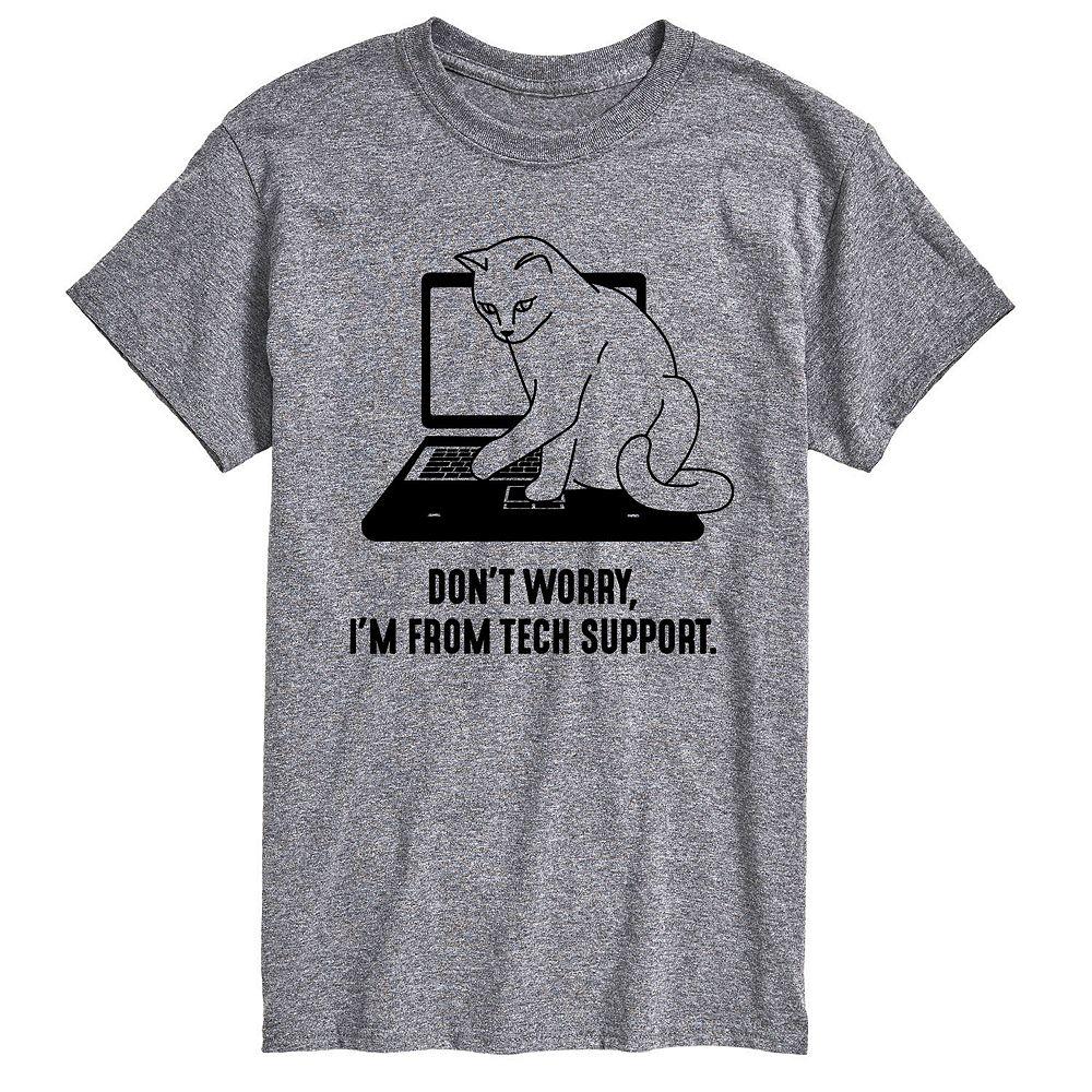 Big & Tall I'm From Tech Support Tee, Men's,  Product Image