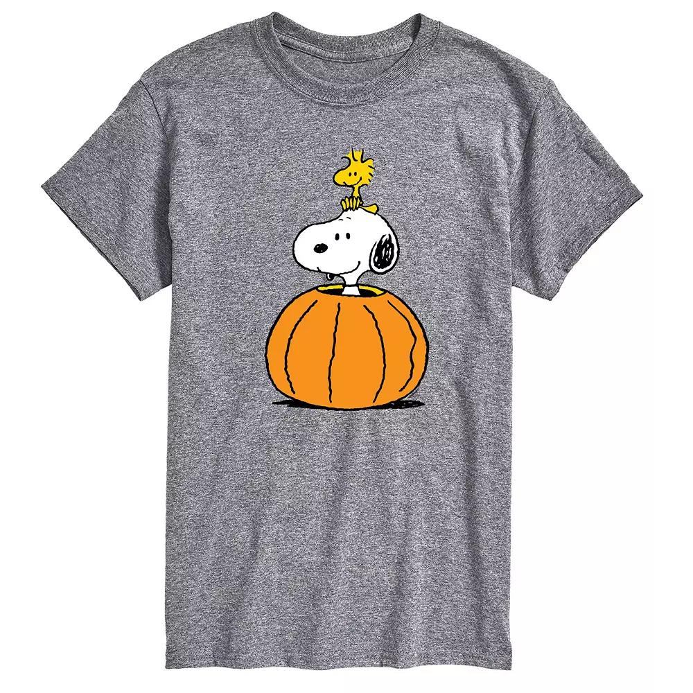 Men's Peanuts Snoopy Woodstock Pumpkin Graphic Tee,  Product Image