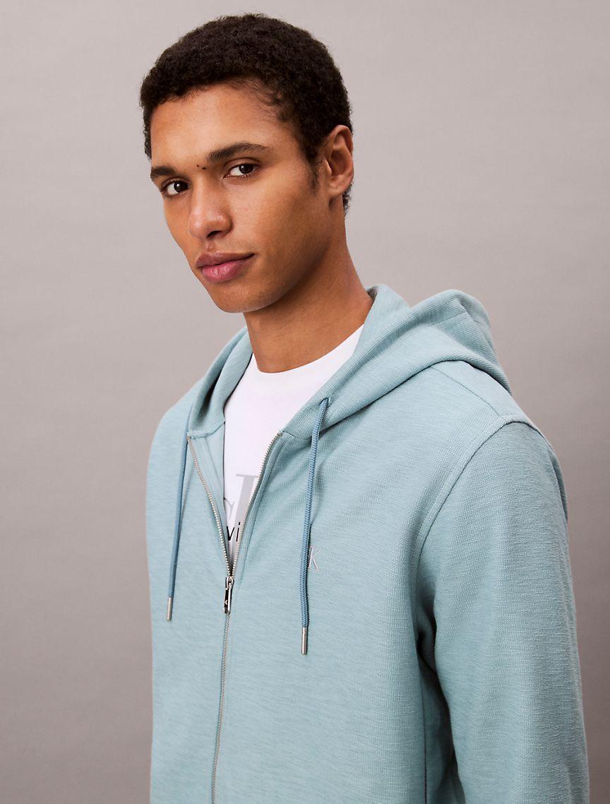 Cotton Blend Boucle Relaxed Hoodie  Product Image