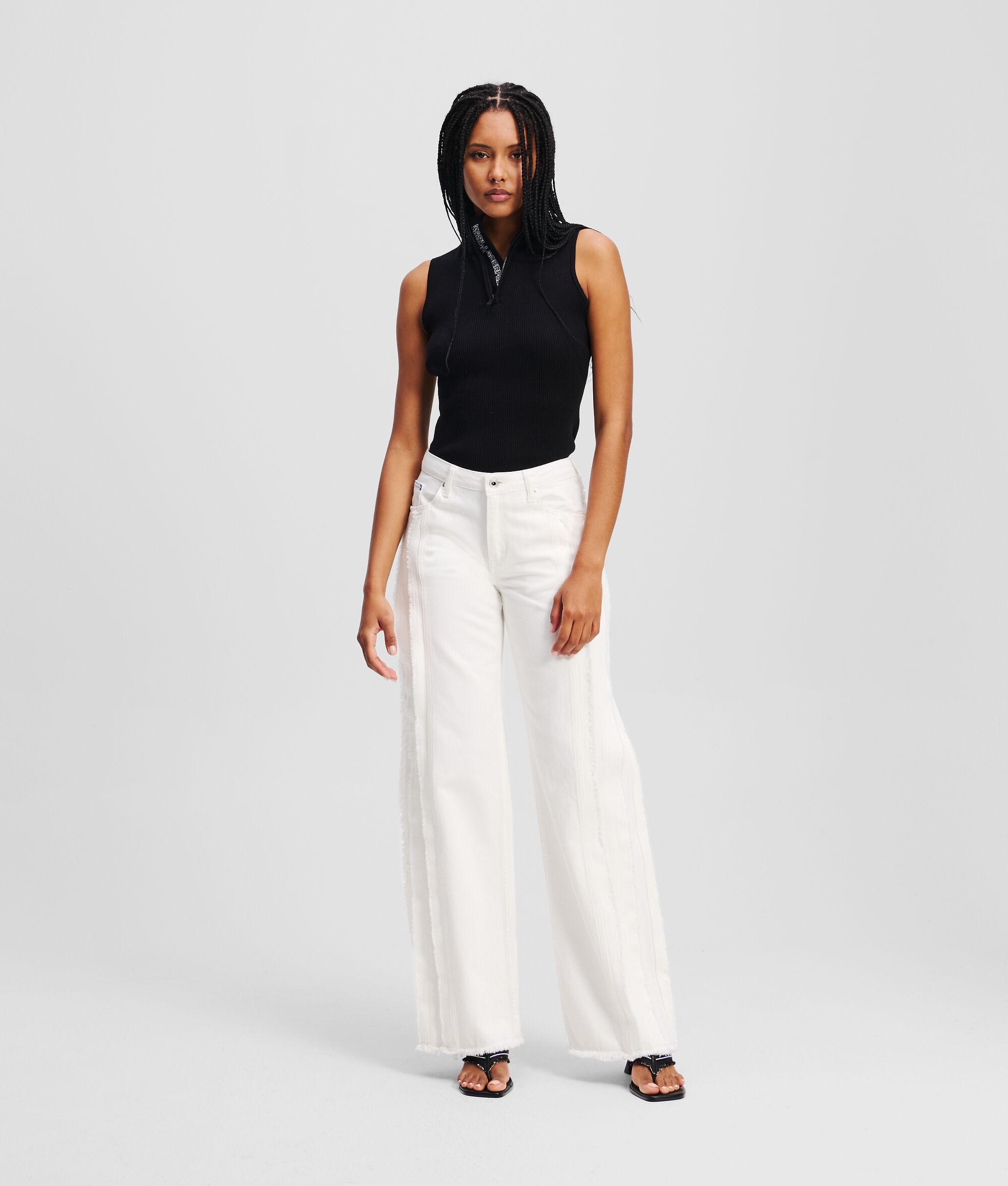 RAISED SEAM RELAXED JEANS  Product Image