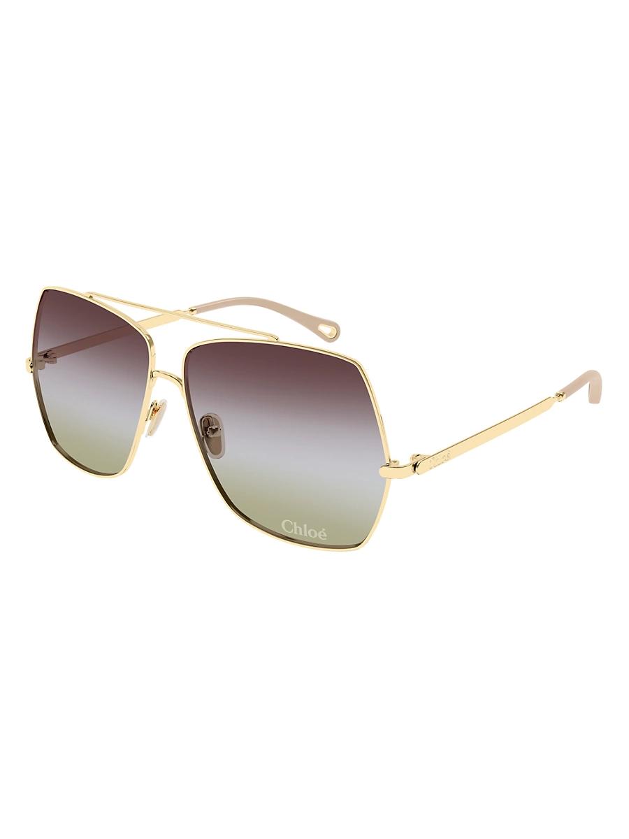 Womens Aly Fashion Show 62MM Squared Sunglasses Product Image