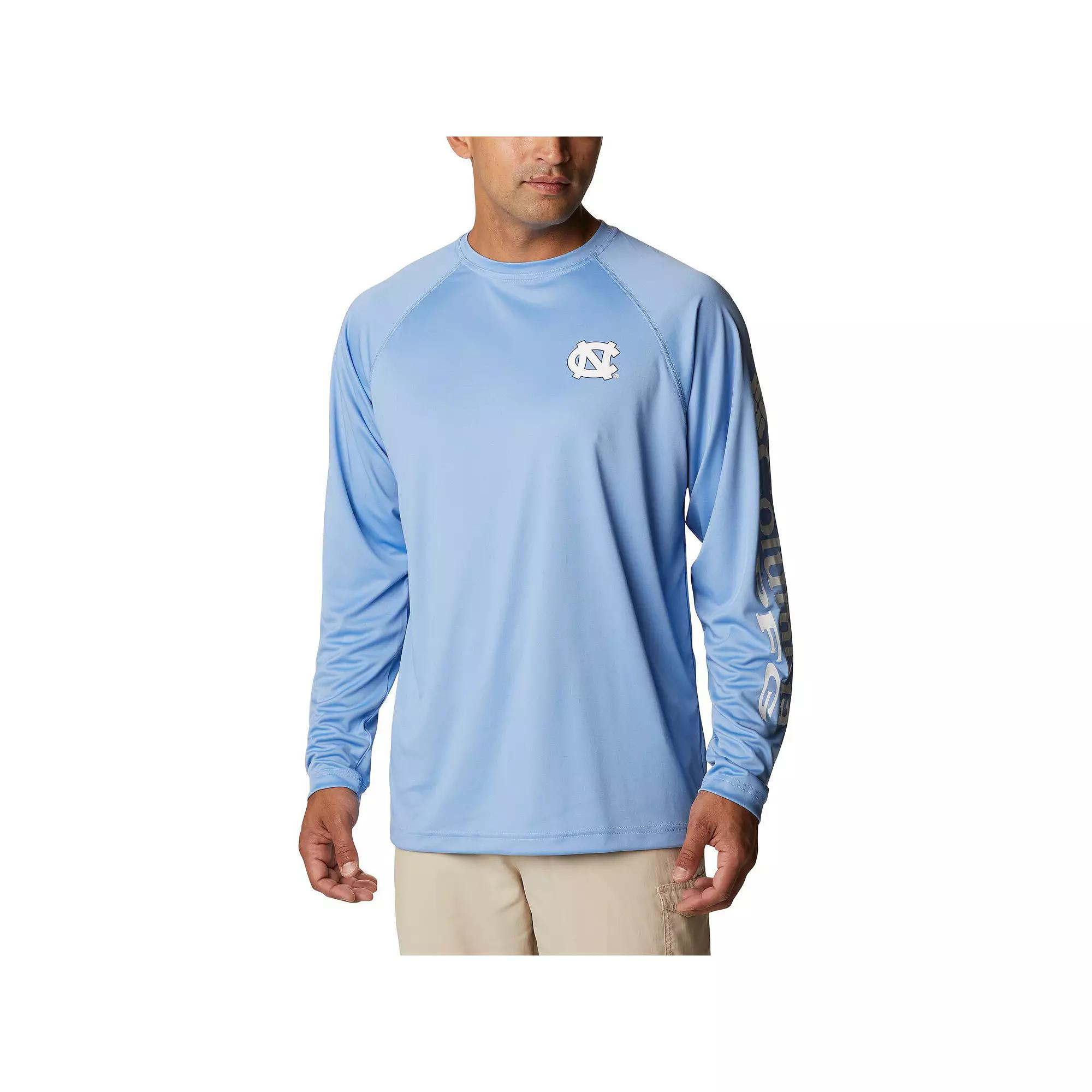 Columbia Mens Collegiate PFG Terminal Tackle Long Sleeve Shirt - North Carolina- Product Image
