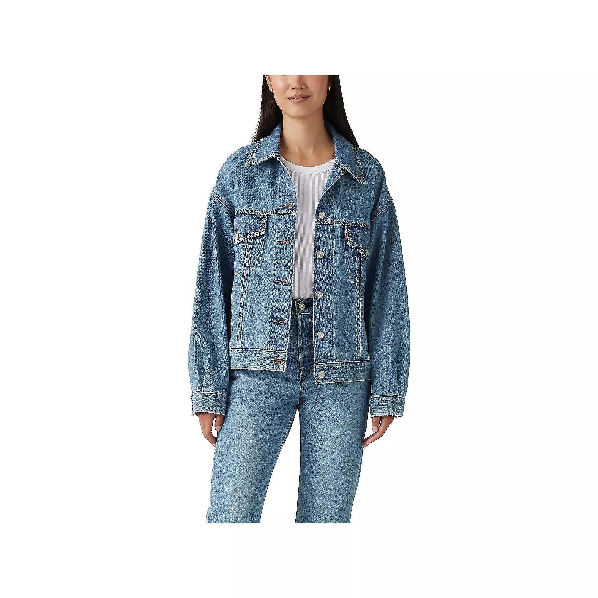 Women's Levi's® Denim '90s Trucker Jean Jacket, Size: Large, Switch Stitch Trucker Product Image