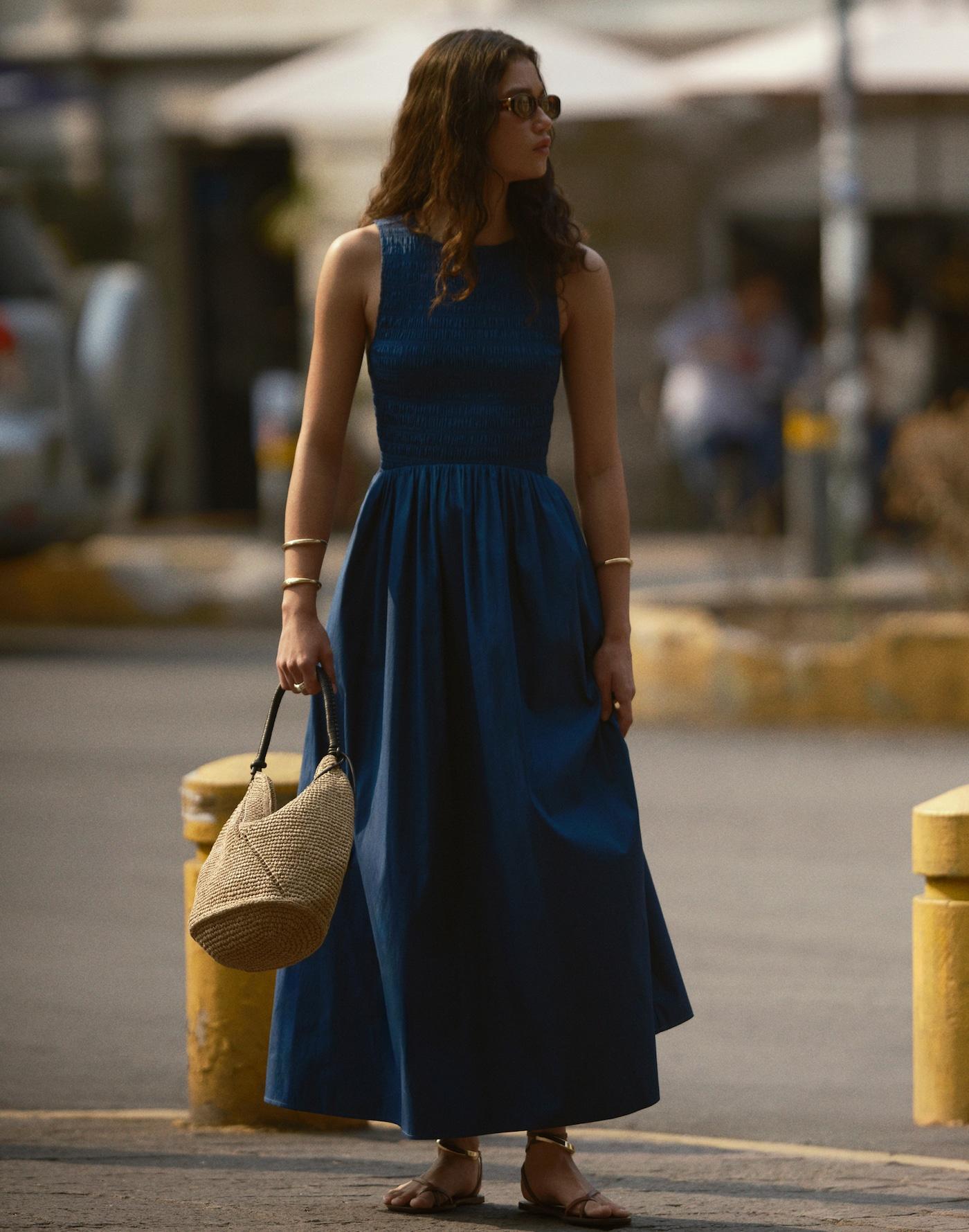 The Vira Bangle Ankle-Wrap Sandal in Leather Product Image