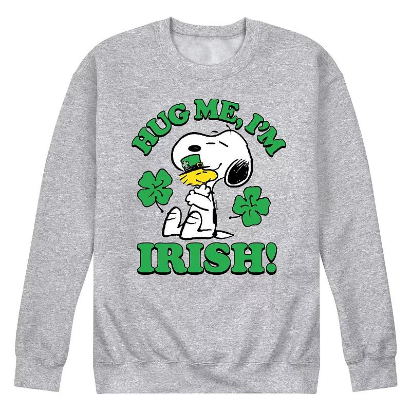 Men's Peanuts Hug Me I'm Irish Long Sleeve,  Product Image