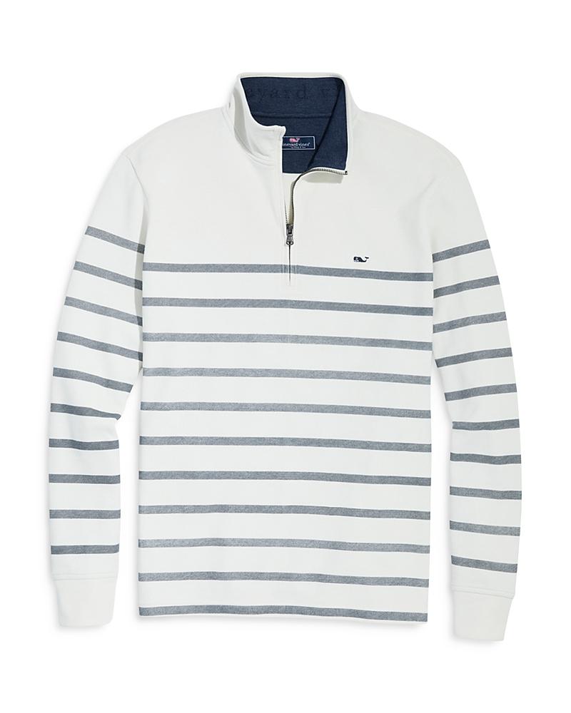 Vineyard Vines Breton Striped Quarter Zip Sweater Product Image