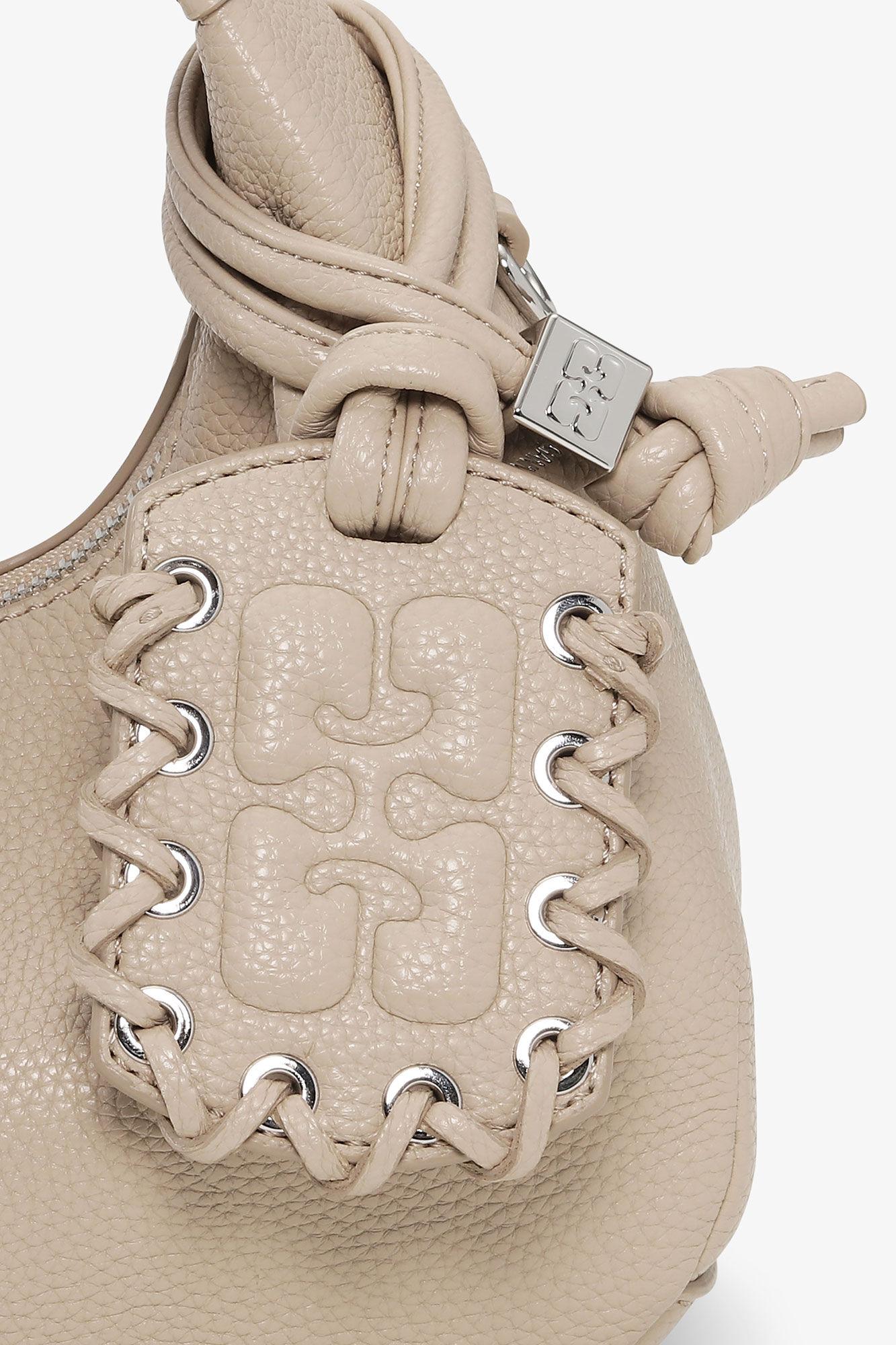 Light Grey Mini Hobo Bag Product Image