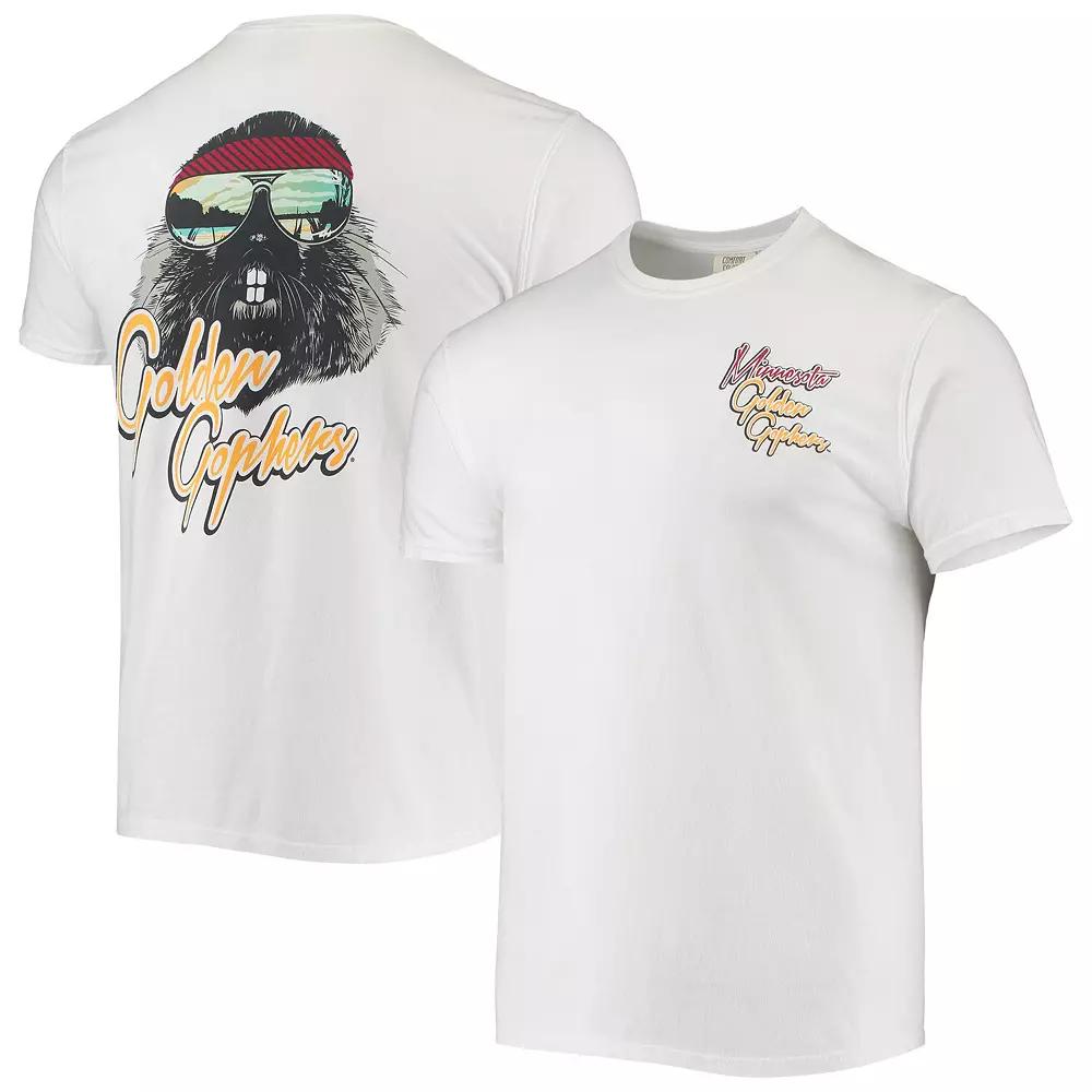 Men's White Minnesota Golden Gophers Mascot Bandana T-Shirt,  Product Image