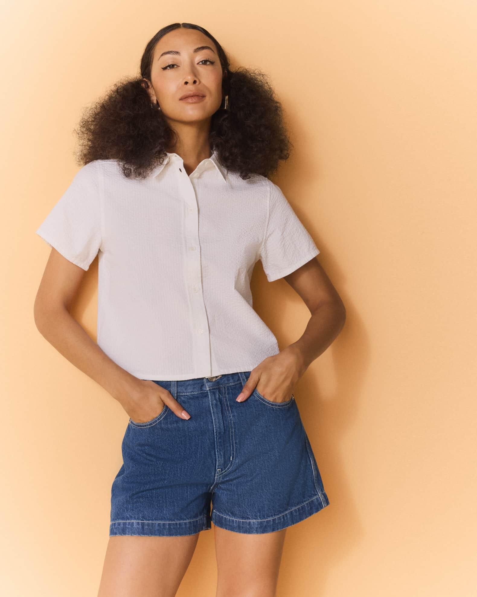 The Seersucker Top Product Image